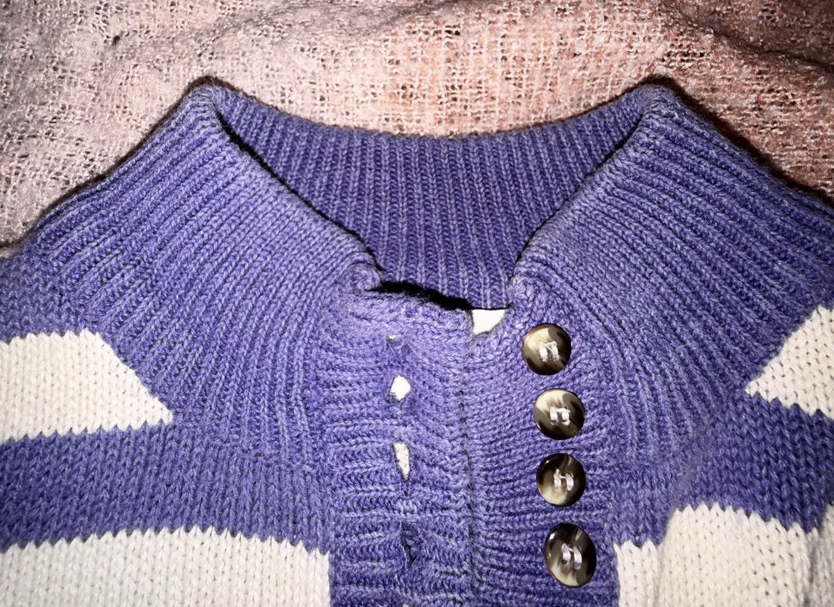 Other 80s Conspiracy Archive Shaker Knit Striped Mock Neck Purple Size L / US 10 / IT 46 - 11 Thumbnail