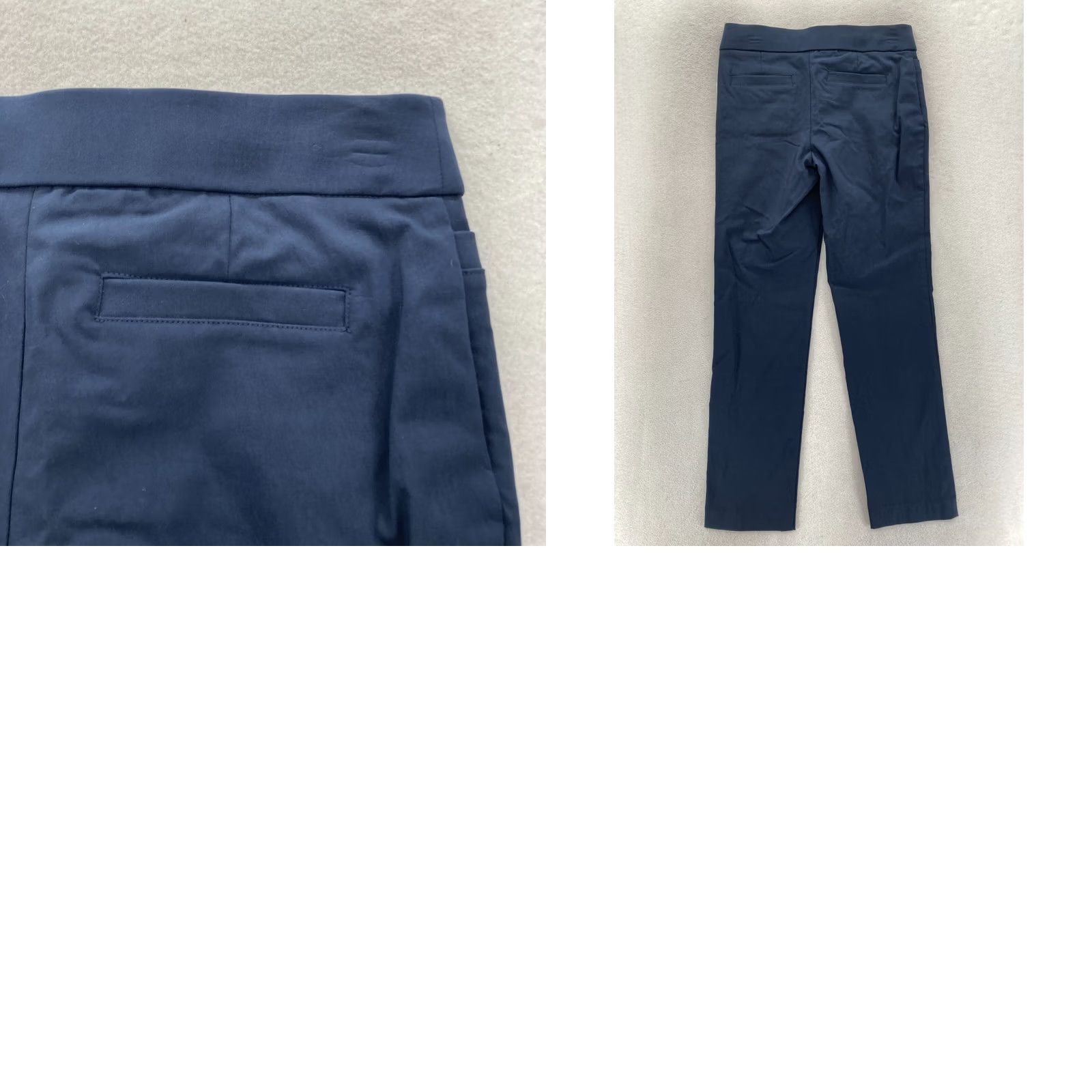 Croft & Barrow Croft & Barrow Tummy Control Pants Women's 4 Navy Blue Stretch Pull On Straight Size 27" / US 4 / IT 40 - 9 Thumbnail