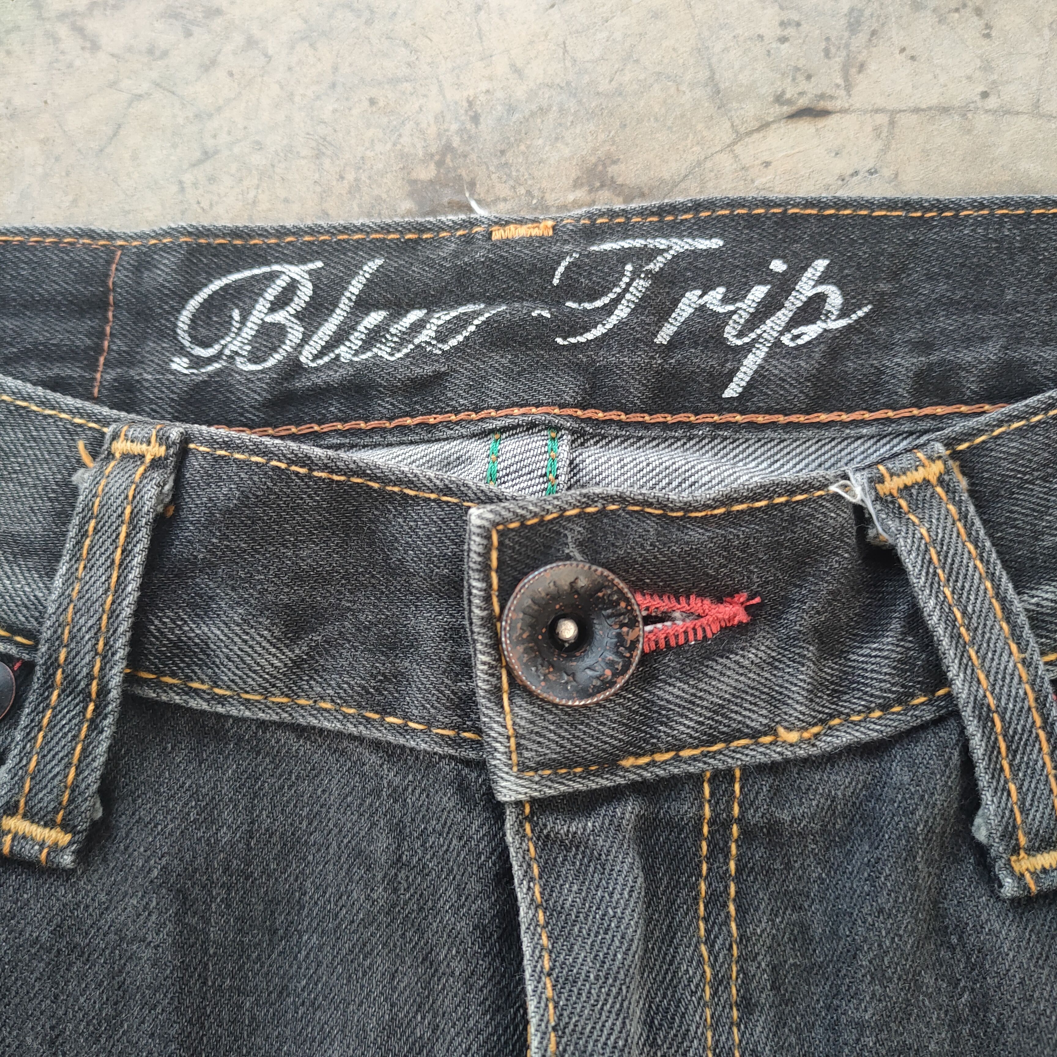 Edwin × Vintage W33 VINTAGE EDWIN FADED BLACK DISTRESSED JEANS PANTS Size US 33 - 5 Thumbnail
