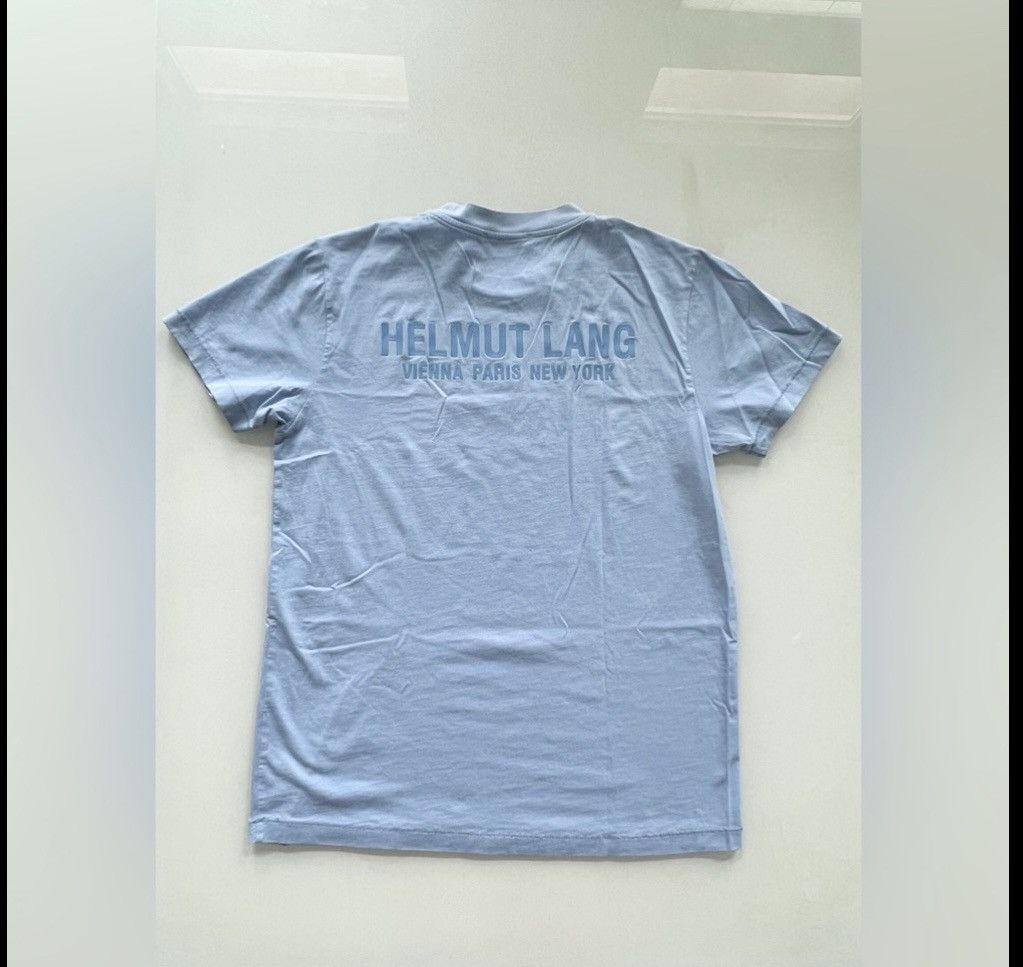 Helmut Lang NEW! HELMUND LANG STANDARD MONOGRAM TEE Sz S in PALE blue Size US S / EU 44-46 / 1 - 5 Thumbnail