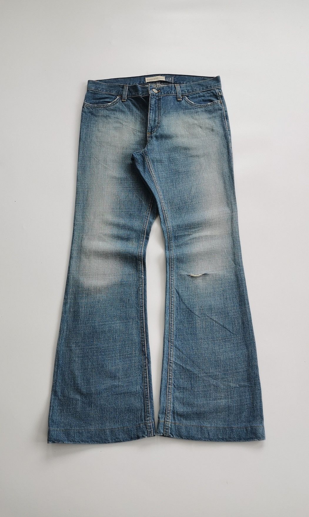 Vintage Vintage Gap USA Flared Bootcut Long Lean Jeans Size US 33 - 3 Thumbnail