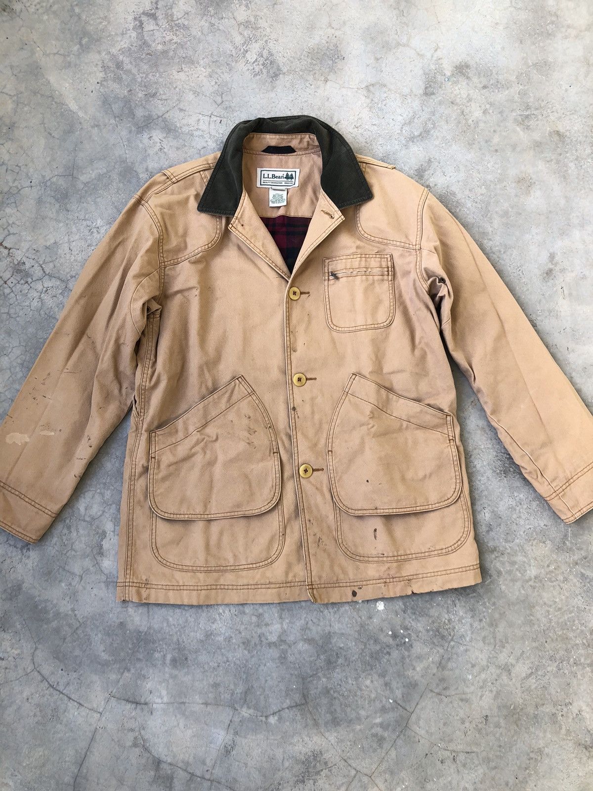 L.L. Bean LL Bean Vintage Barn Chore Lined Hunting Coat Jacket Size US M / EU 48-50 / 2 - 3 Thumbnail