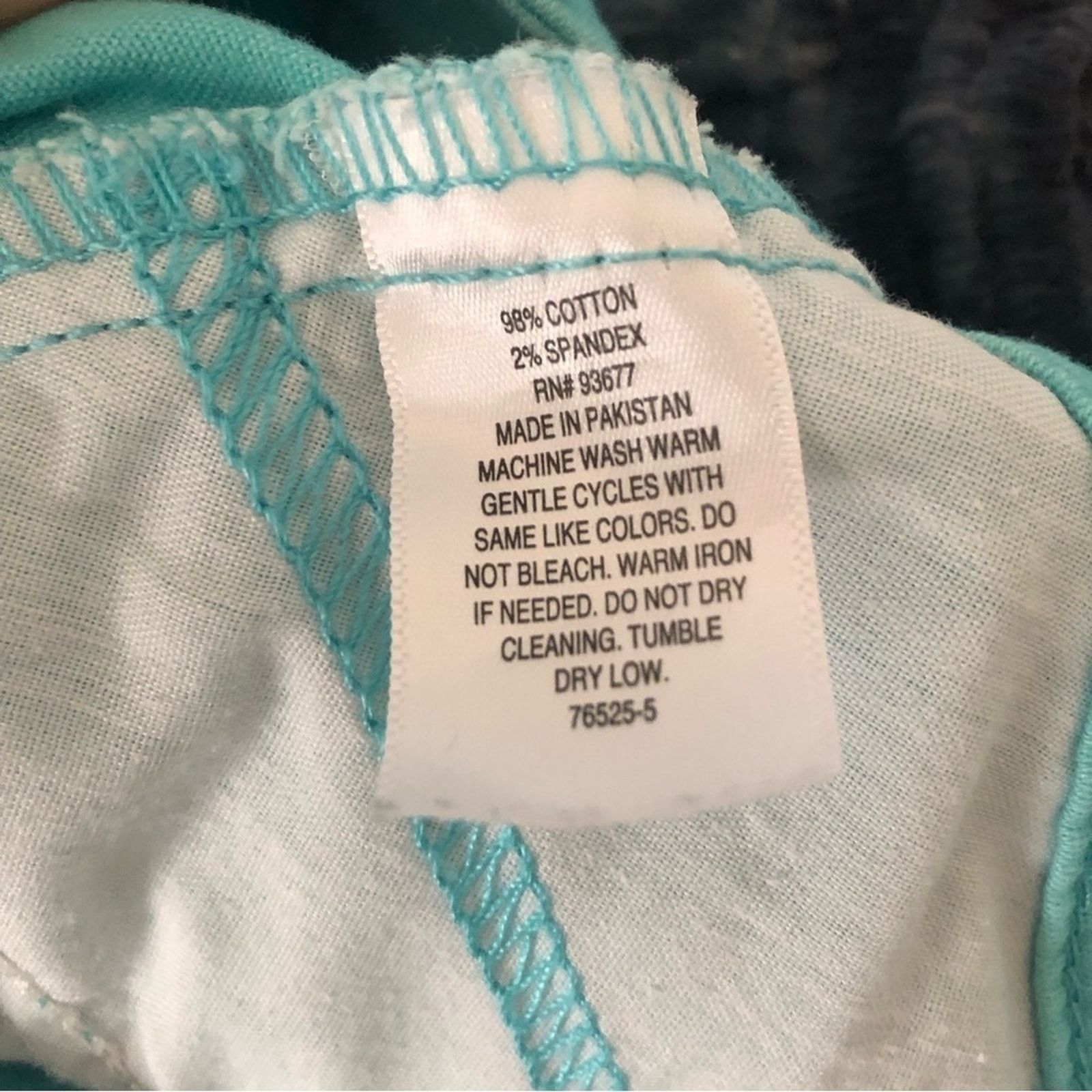 St. Johns Bay St Johns Bay Aqua Sail Turquoise Blue Cropped Capri Pants Size 27" / US 4 / IT 40 - 6 Thumbnail