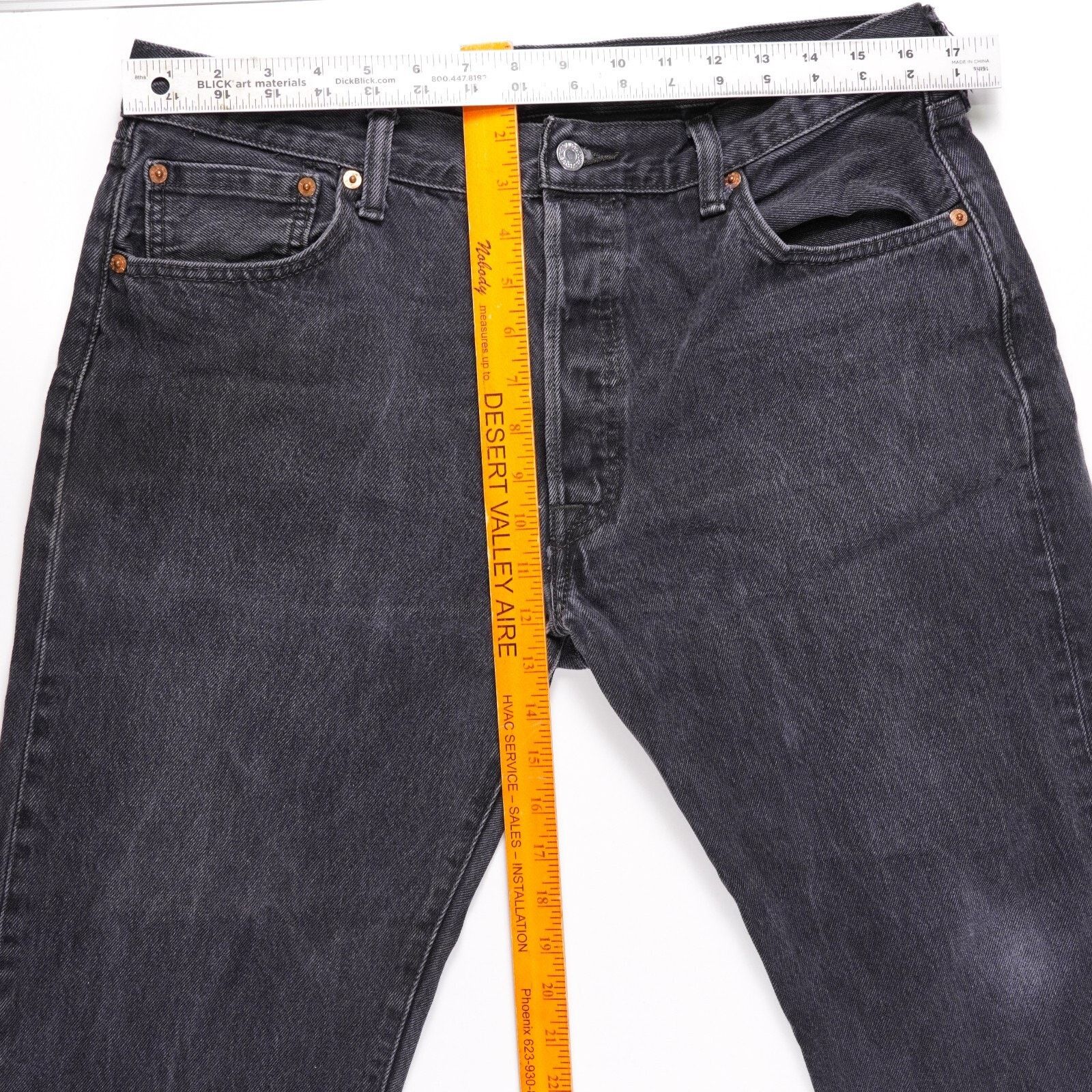 Levi's Levi Strauss 501 Denim Jeans Straight Wide Leg Pants 36x30 Size US 36 / EU 52 - 2 Thumbnail