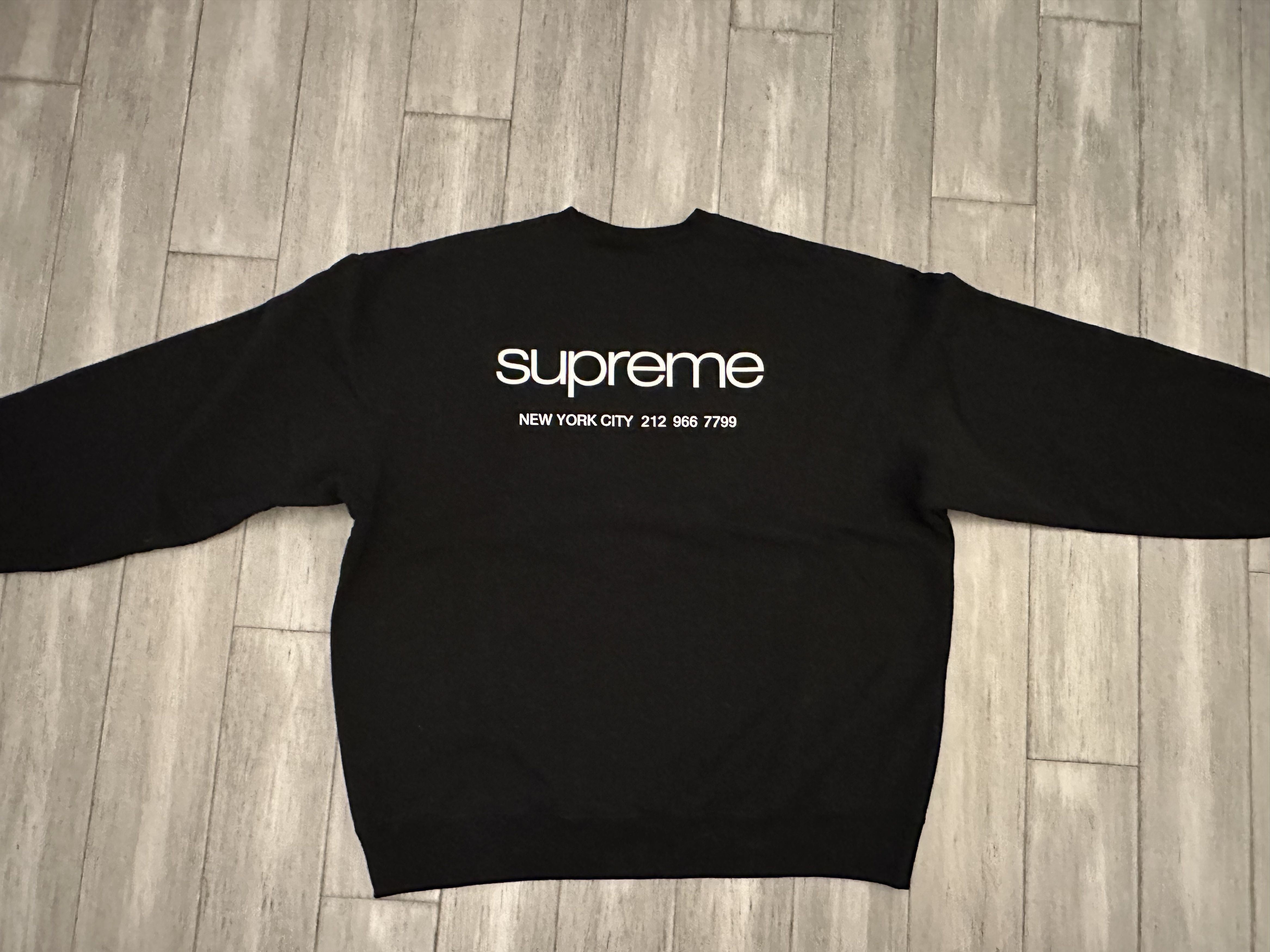 Supreme Supreme NYC Crewneck - XXL Black Size US XXL / EU 58 / 5 - 3 Thumbnail