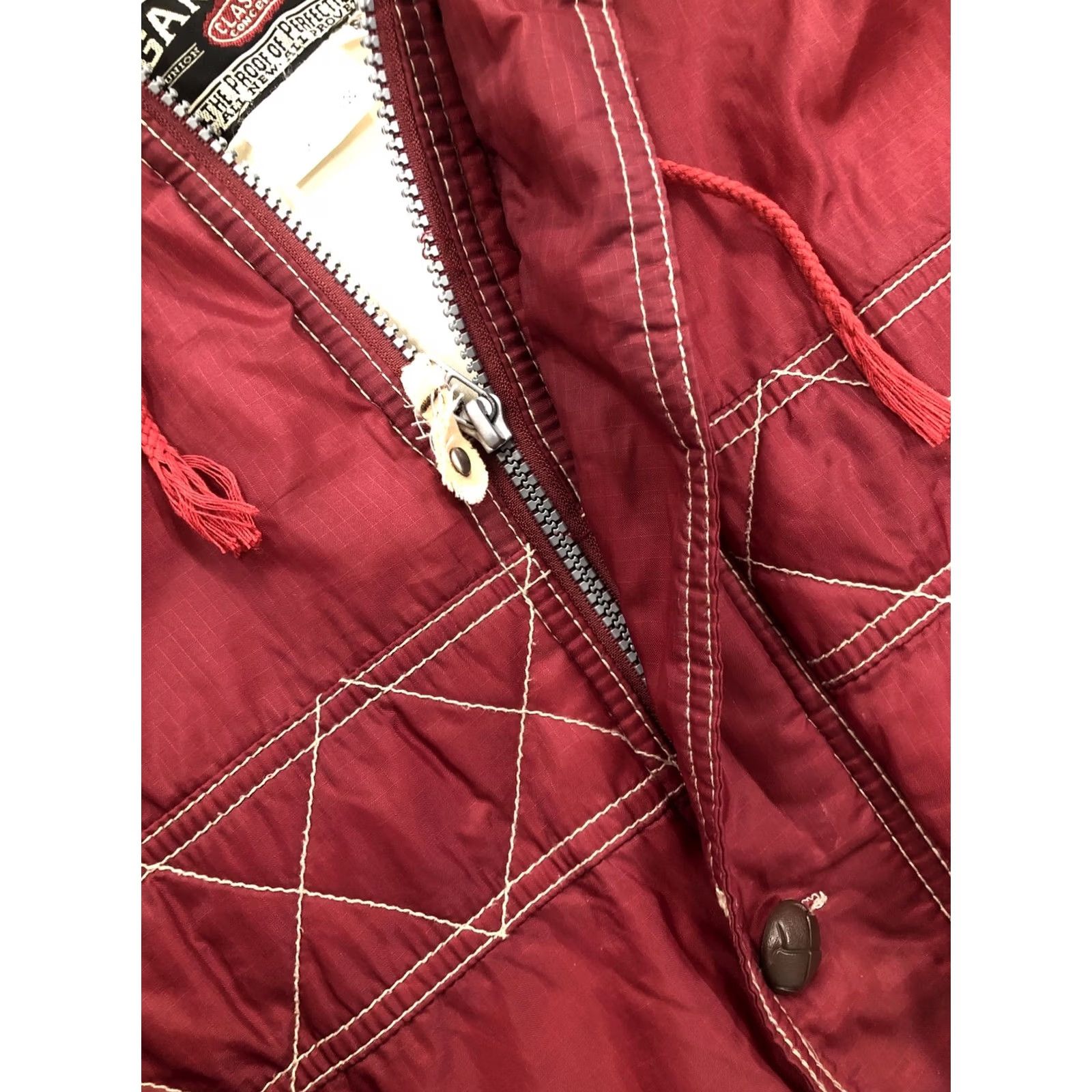 Vintage VINTAGE Garvin Jacket Hood Nylon Polyester Fill Zip Red Long Sleeve Women's S Parka Size S / US 4 / IT 40 - 6 Thumbnail