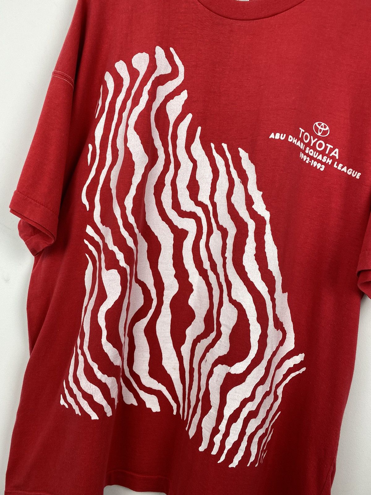 Vintage Vintage Abu Dhabi Squash League 1992 Toyota T Shirt Yamaha Size US XL / EU 56 / 4 - 2 Thumbnail