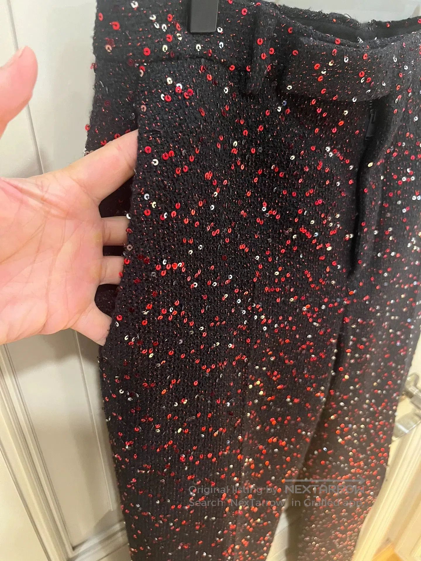 Saint Laurent Paris Saint Laurent Sequin Trousers. Size US 30 / EU 46 - 8 Thumbnail