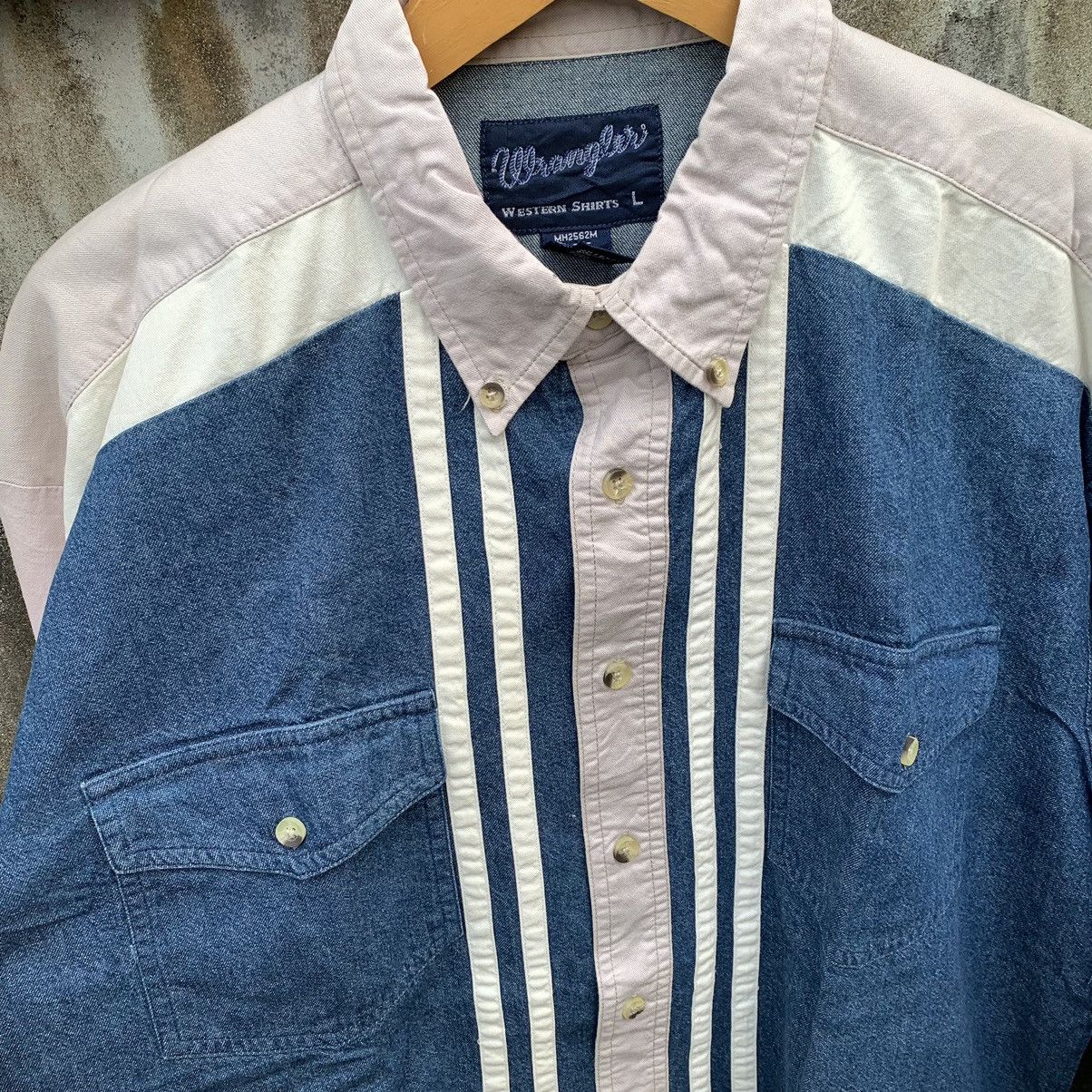 Wrangler VINTAGE WRANGLER DENIM BUTTON UP SHIRT Size US L / EU 52-54 / 3 - 7 Thumbnail