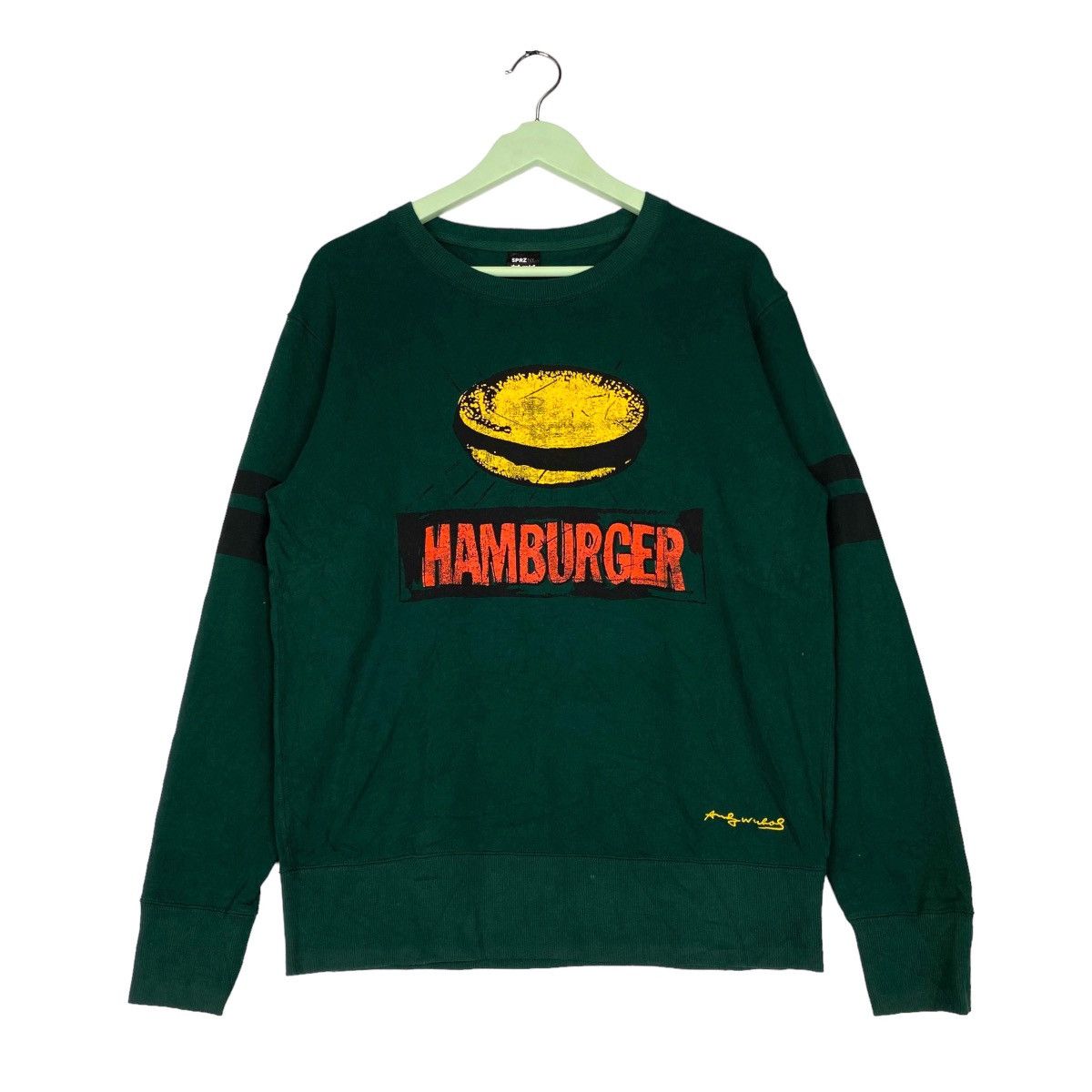 Andy Warhol × Vintage Vintage SPRZNY Hamburger Full Print Crewneck Sweatshirt Size US M / EU 48-50 / 2 - 1 Thumbnail