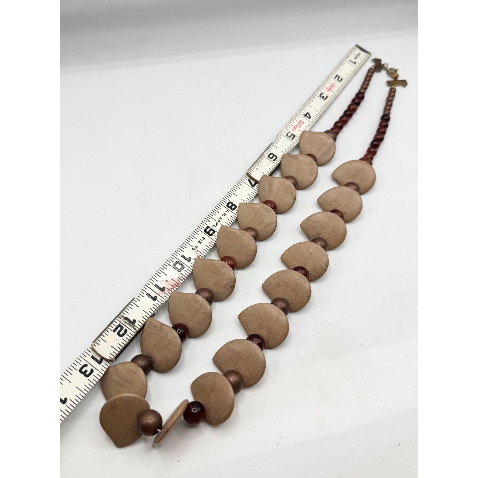 Vintage Vintage beaded wood long necklace Size ONE SIZE - 4 Thumbnail