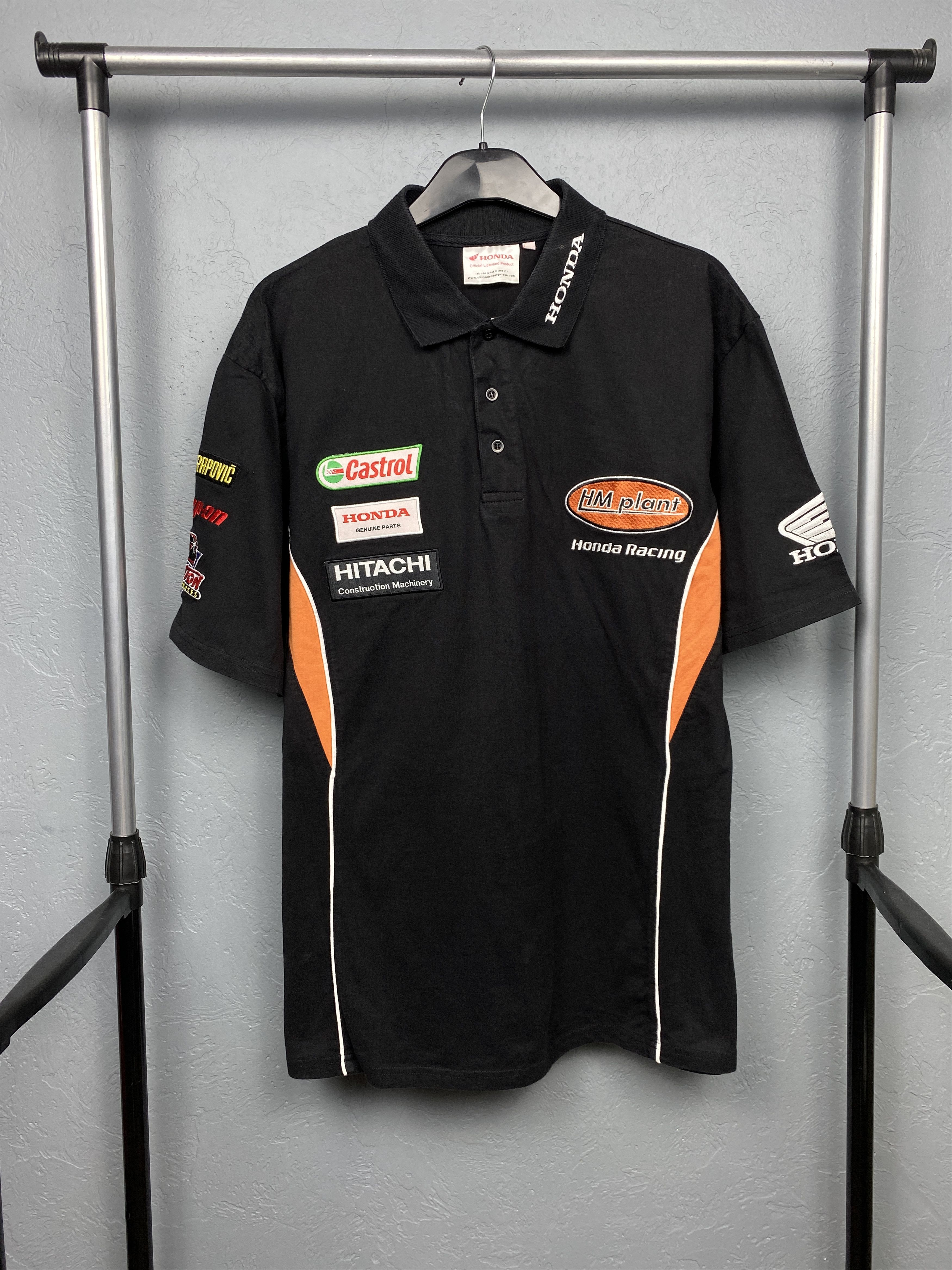 Honda Honda Racing Team Vintage Mens Polo Shirt Size US XL / EU 56 / 4 - 1 Thumbnail