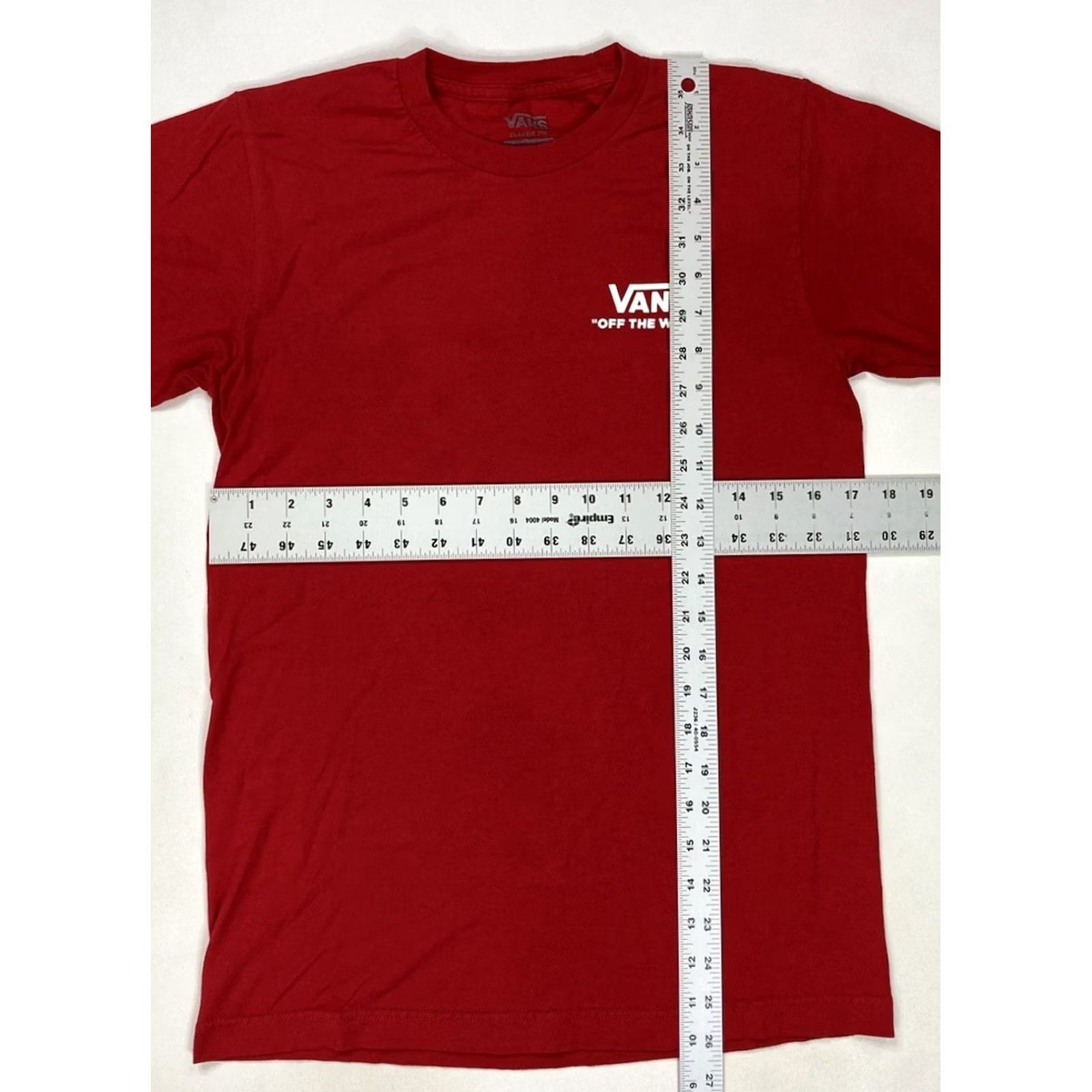 Vans Vans Shirt Men Small Red Graphic Print Holiday All Seasons Logo Short Sleeve Crew Neck 100% Cotton - Mens Size US S / EU 44-46 / 1 - 6 Thumbnail