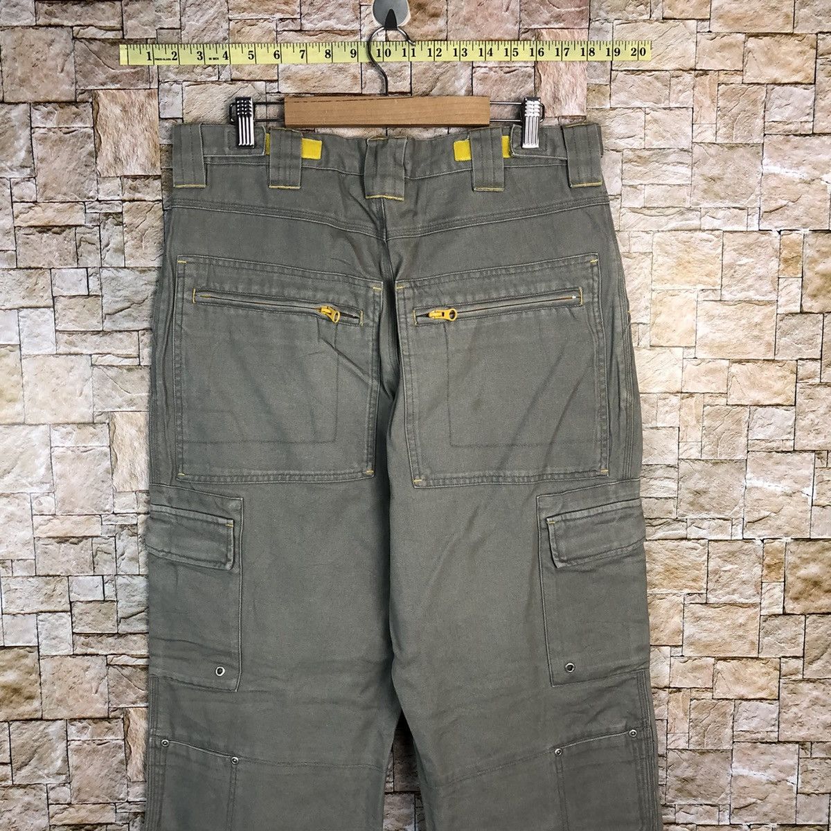 Japanese Brand Soljan Grey tactical utility Cargo Multipocket Pants #A357 Size US 32 / EU 48 - 18 Thumbnail