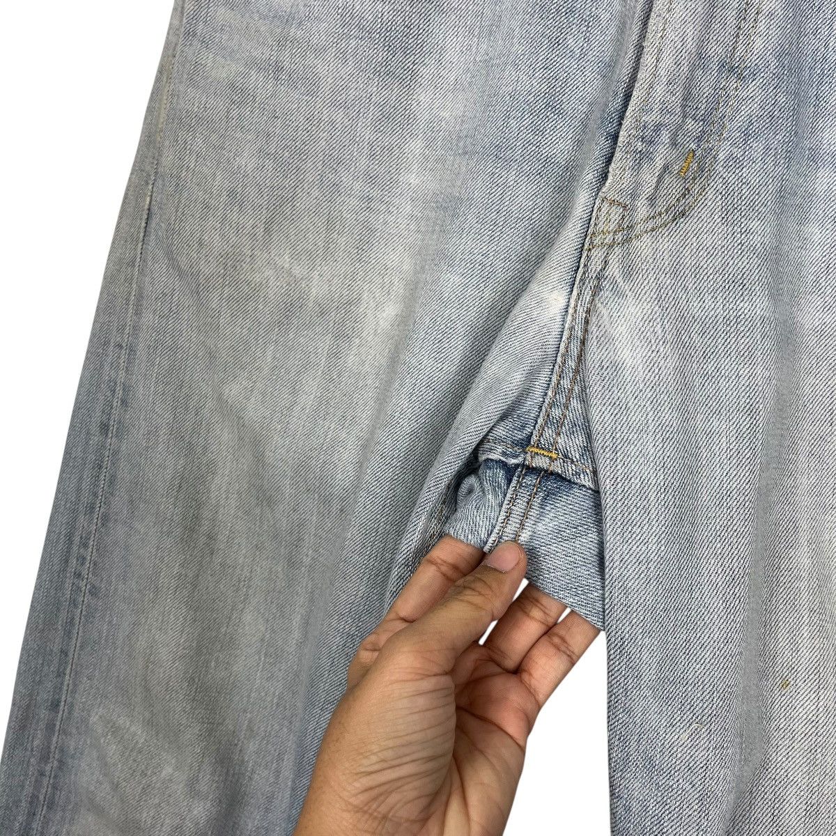 Edwin Vintage Edwin Selvedge Redline Distressed Denim Jeans Size US 34 / EU 50 - 13 Thumbnail