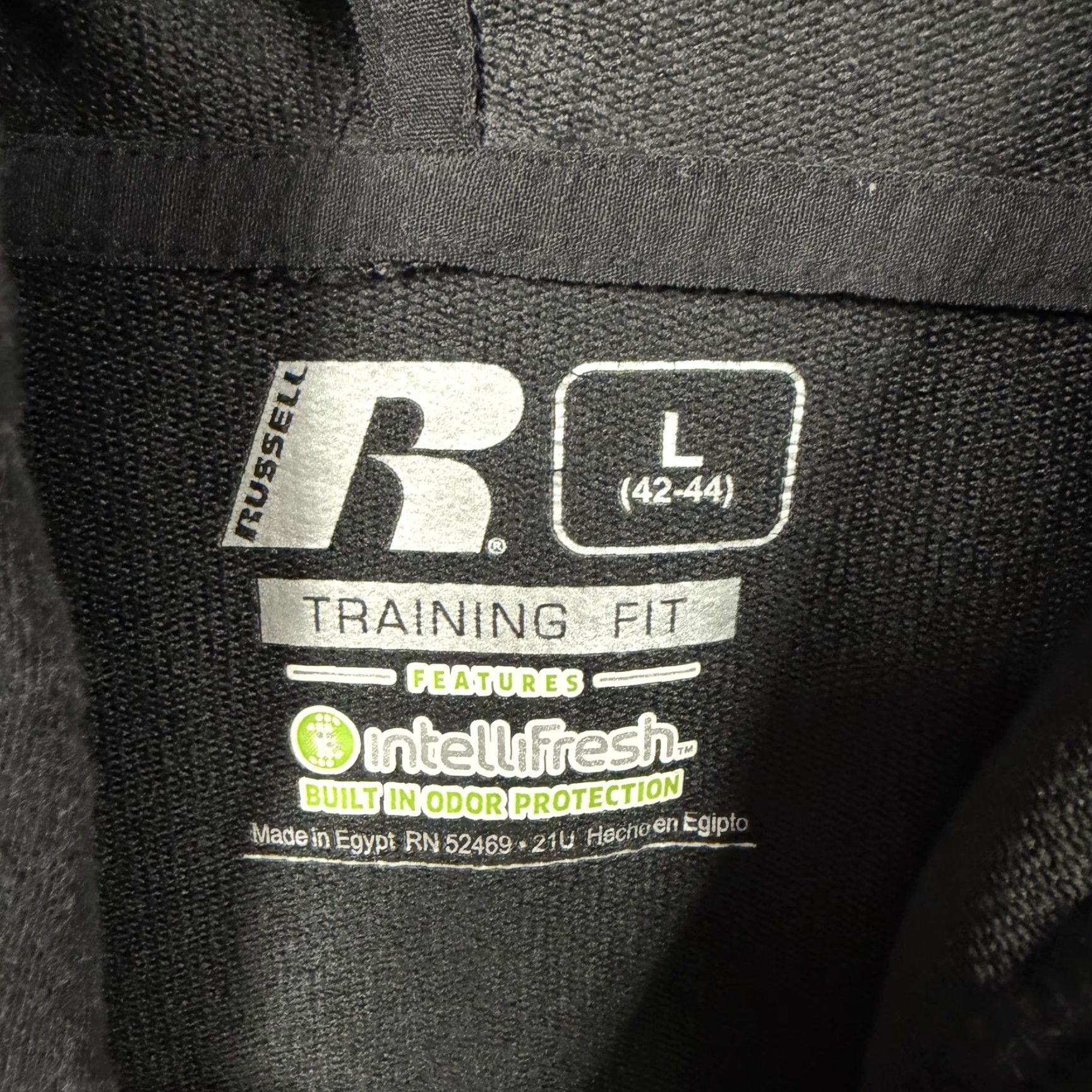 Vintage Russell Hoodie Mens Large Black Training Fit Pullover Sweatshirt Gym Athletic Size US L / EU 52-54 / 3 - 5 Thumbnail