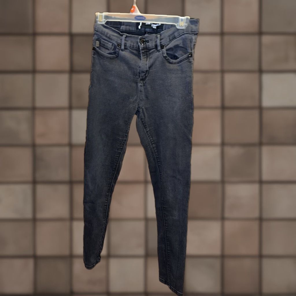 Karl Lagerfeld Vintage Karl Lagerfeld Women's Black Skinny Jeans Size 10 90s Denim Stretch City Chic Size 32" / US 10 / IT 46 - 1 Thumbnail
