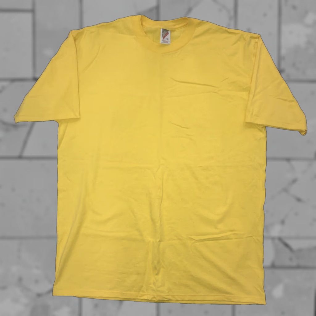 Jerzees VINTAGE Jerzees T-Shirt Single Stitch Yellow Mens XL Short Sleeve 90s USA Stitc h Size US XL / EU 56 / 4 - 1 Thumbnail