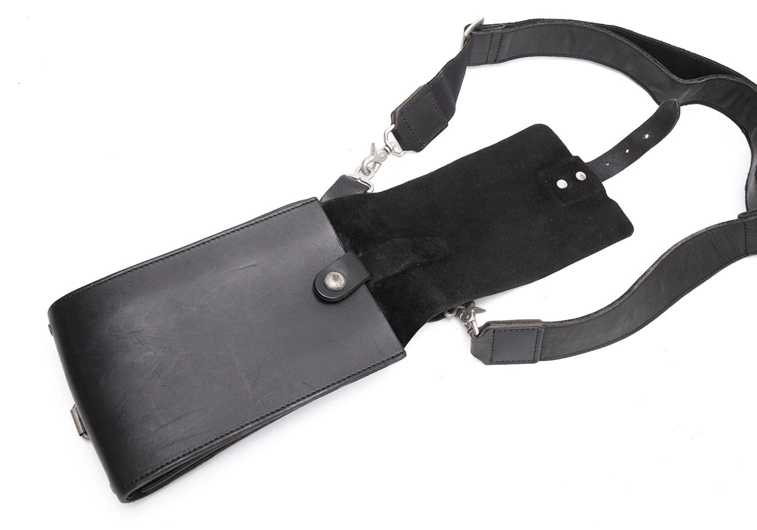 Yohji Yamamoto Yohji Yamamoto Horse Leather Mini Shoulder Bag Size ONE SIZE - 11 Thumbnail