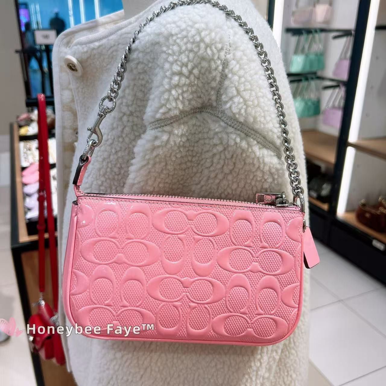 Coach Nolita 19 In Signature Leather With Heart Charm CCZ27 Size ONE SIZE - 2 Thumbnail