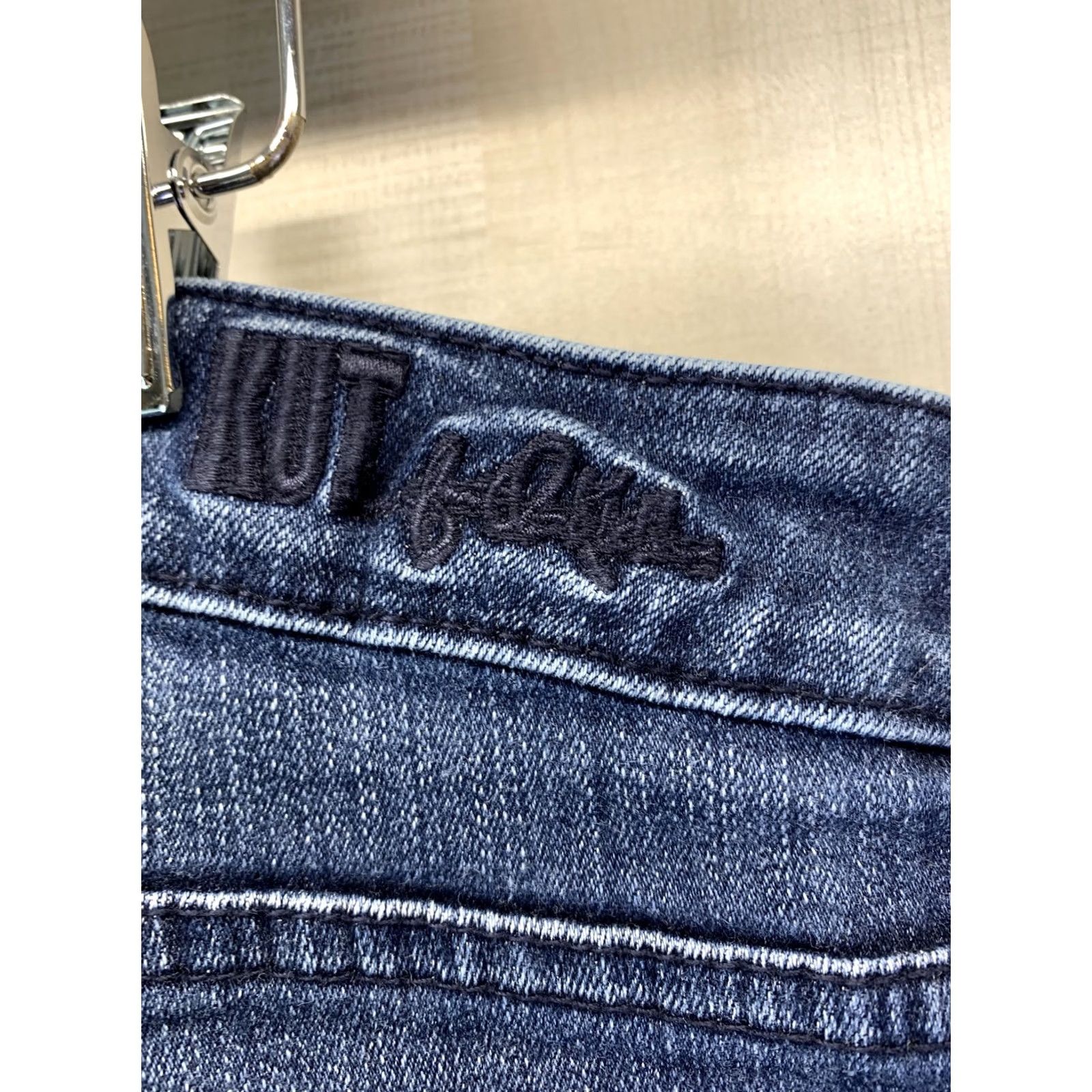 Vintage Kut Women’s 10 Denim Straight Flare Jeans-4438 Jeans Women Regular Blue Cotton Denim 5-Pocket 4438 Vintage: No Size 32" / US 10 / IT 46 - 6 Thumbnail