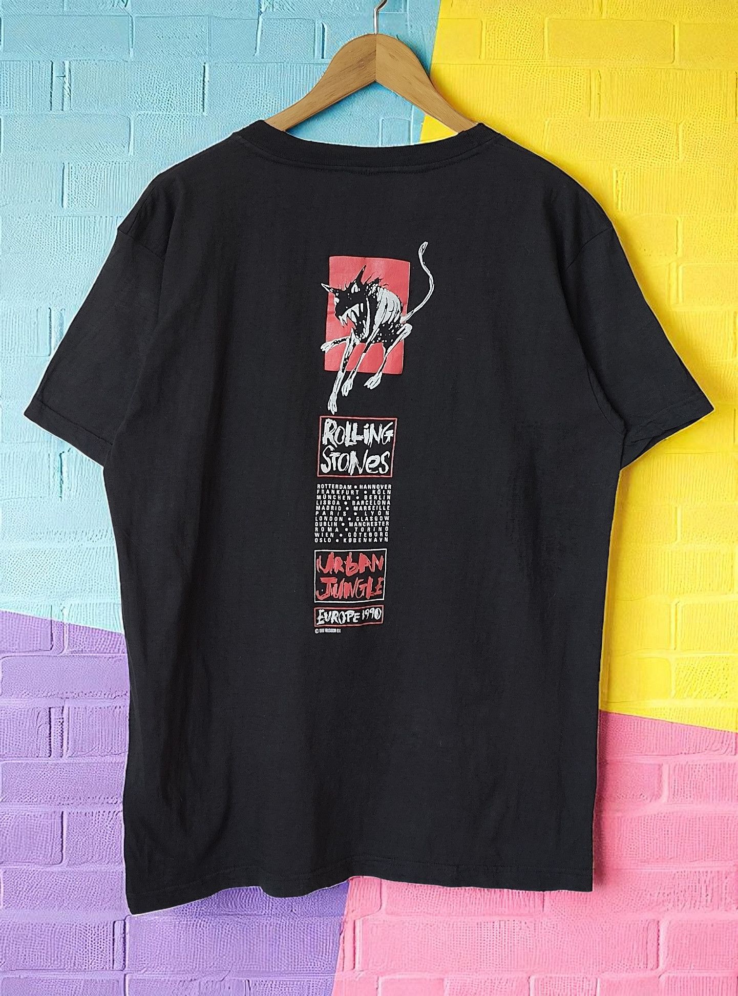 Rolling Stones Tshirt 1990 Vintage 1990 The Rolling Stones Urban