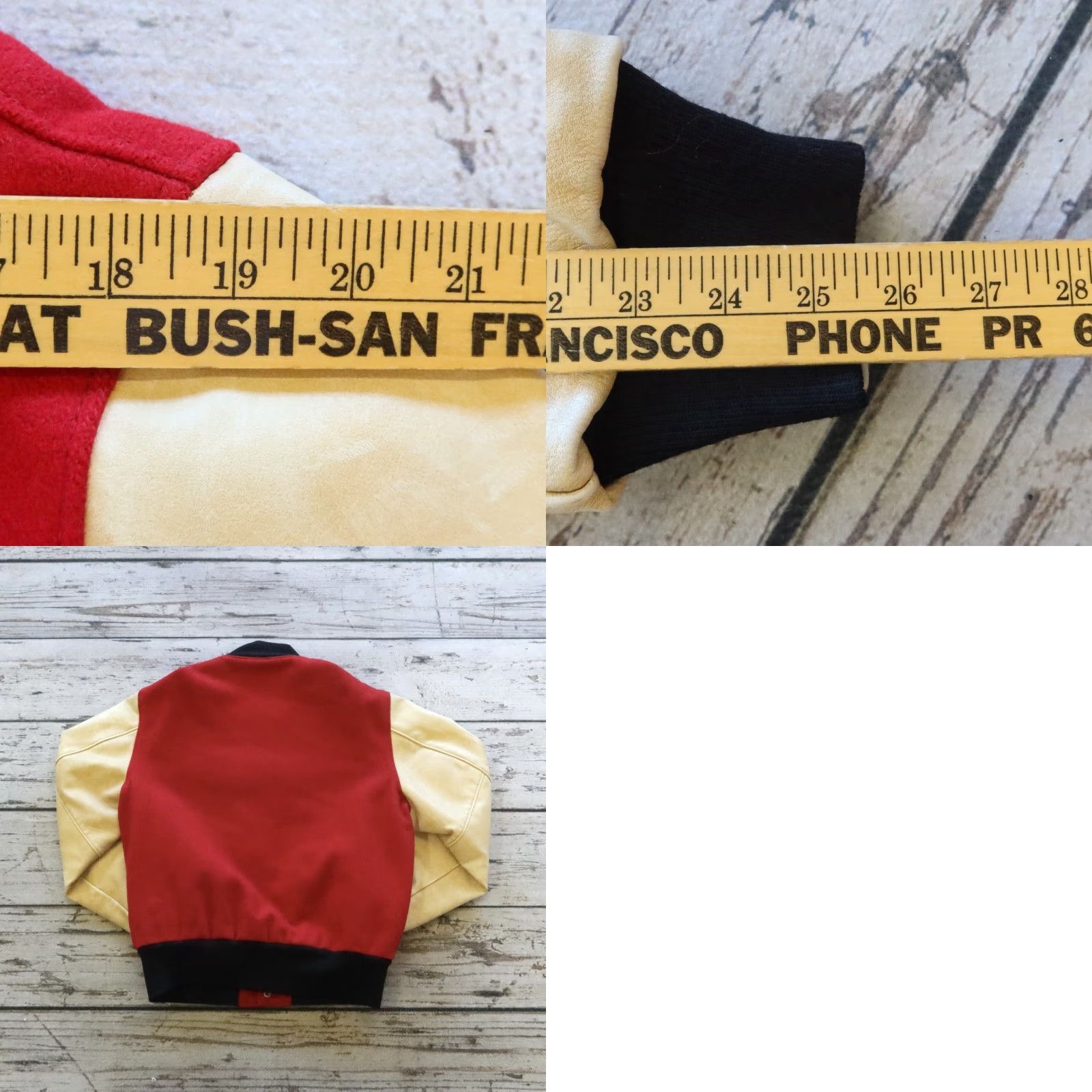 Golden Bear VINTAGE Golden Bear Leather Wool Varsity Jacket Mens M Red Size US M / EU 48-50 / 2 - 9 Thumbnail