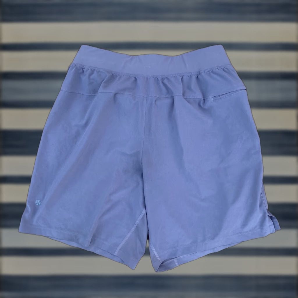 Lululemon Lululemon Athletic Gym Shorts Men's M 8inch Light Purple Unlined Drawstring Athletic Activewear Sports Running Size US 31 - 1 Thumbnail