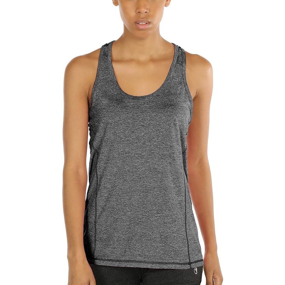 Other Icyzone Women's Racerback Workout Tank Tops - Heather Gray Size L / US 10 / IT 46 - 1 Thumbnail