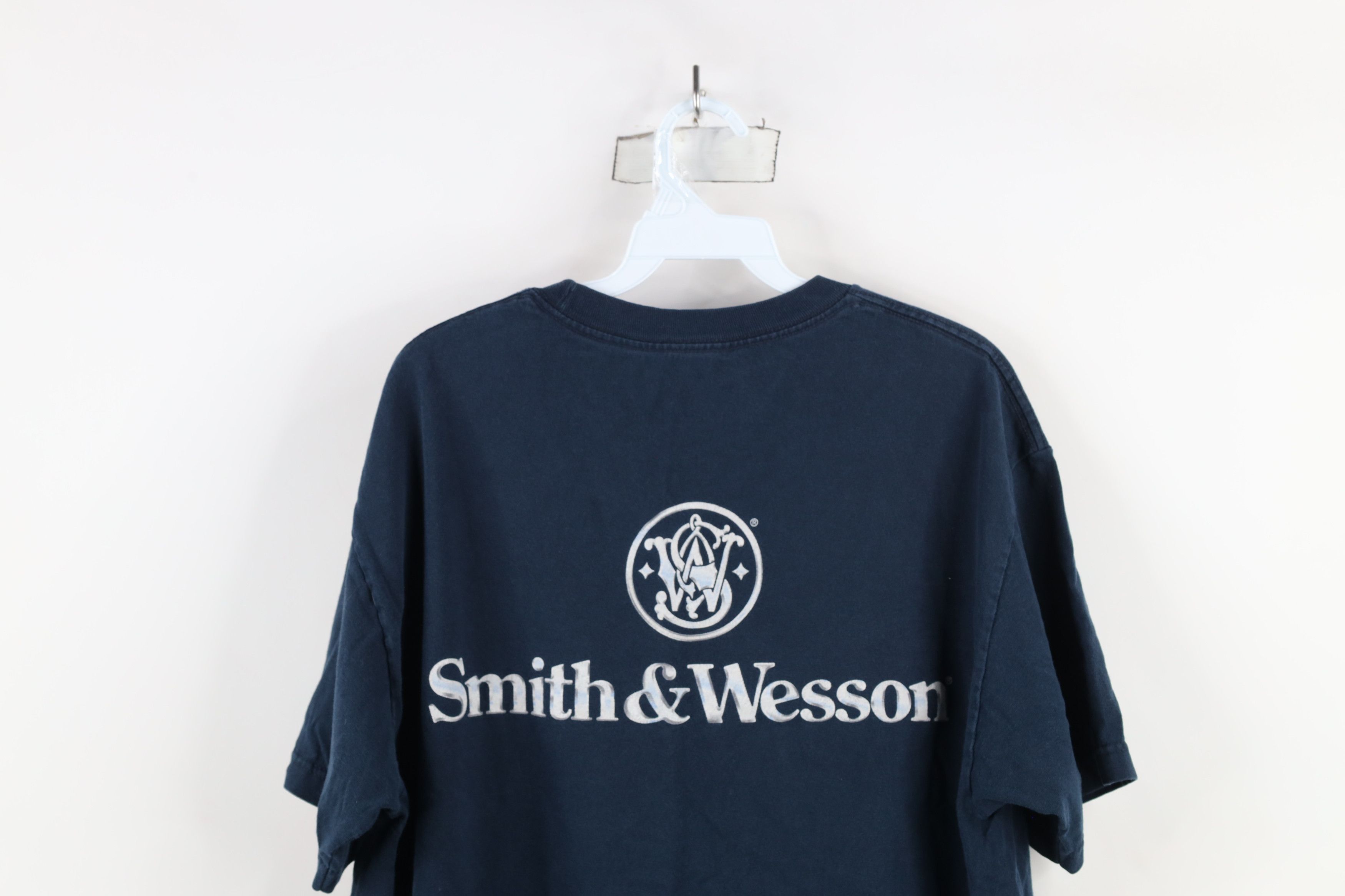Vintage Vintage Y2K Smith & Wesson Spell Short Sleeve T-Shirt Blue Size US L / EU 52-54 / 3 - 10 Thumbnail