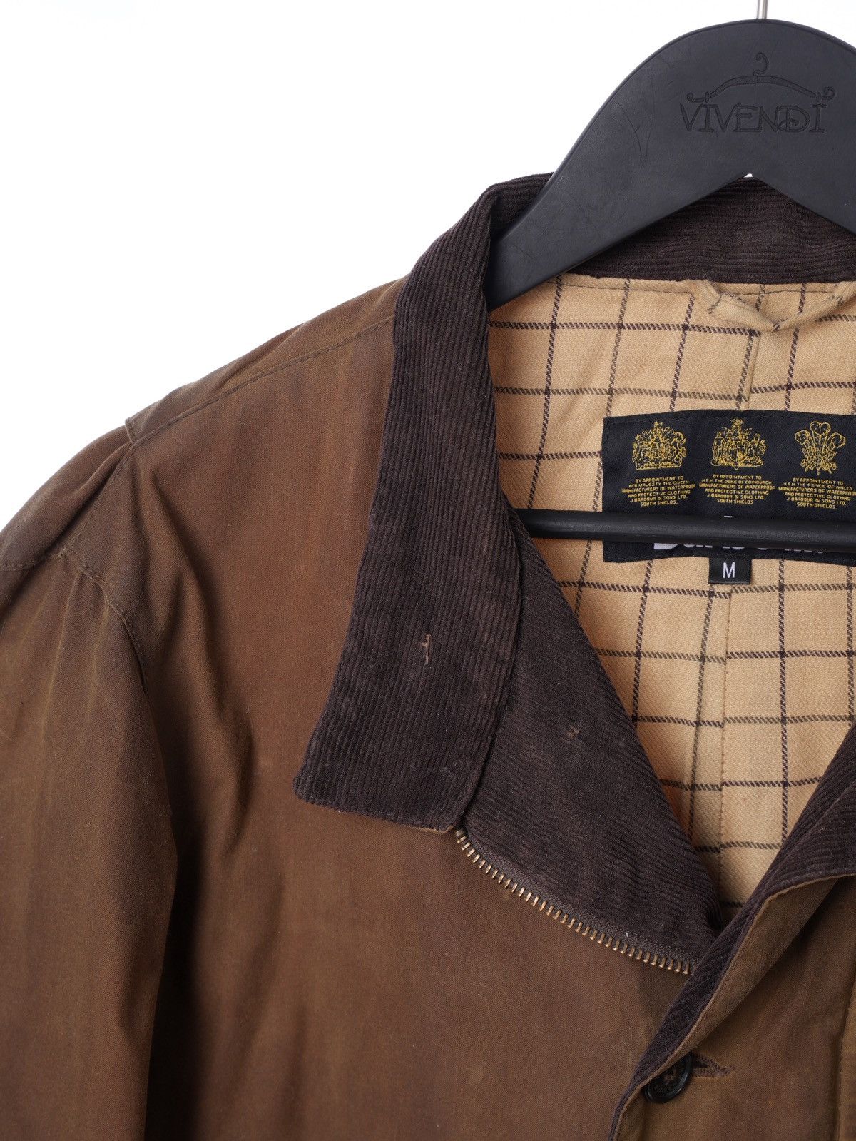 Barbour Barbour Retail Commander Wax Jacket Coat sz M Size US M / EU 48-50 / 2 - 2 Thumbnail