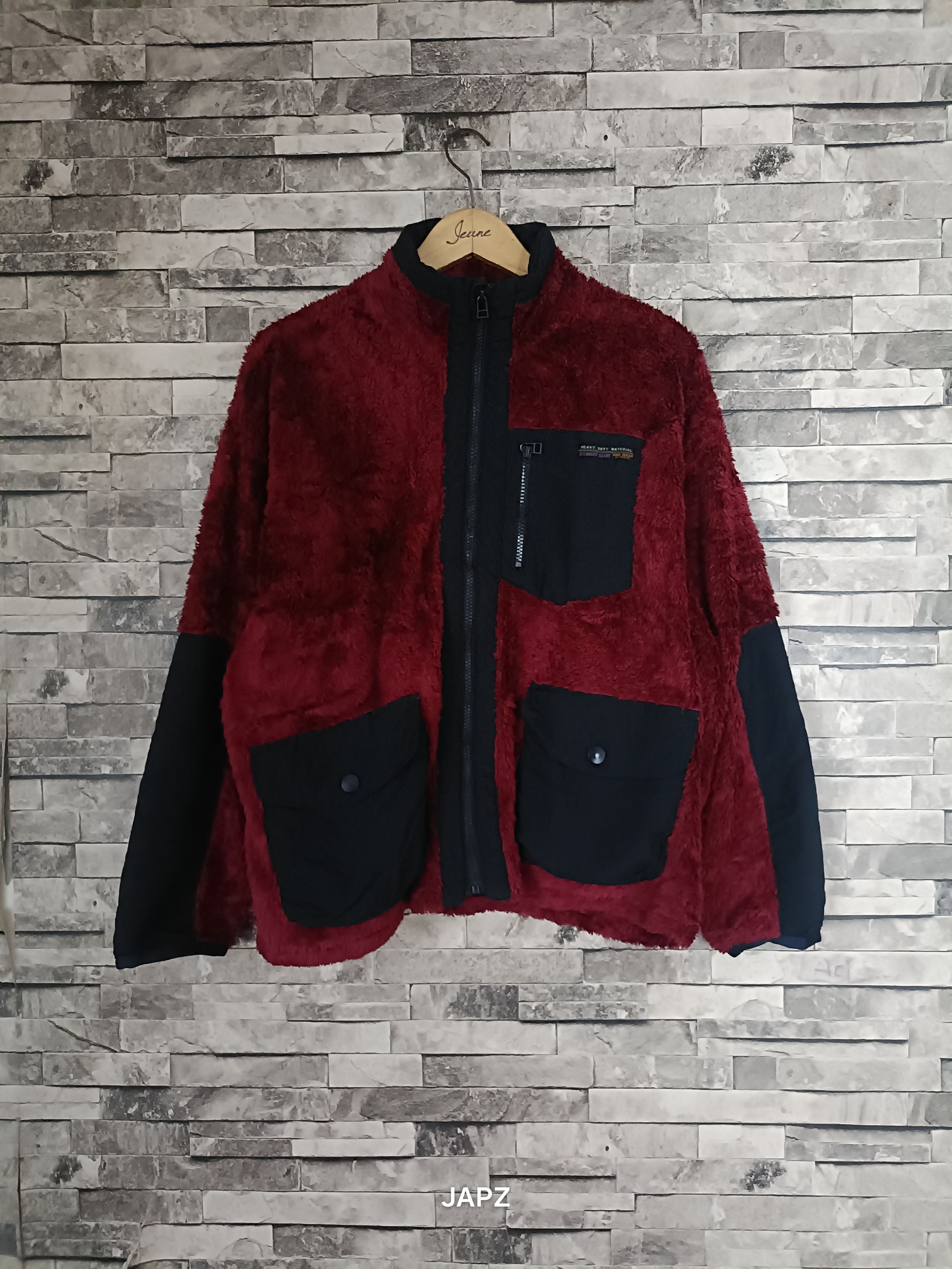 Japanese Brand Cube sugar oversize fluffy yarn field jacket Size US M / EU 48-50 / 2 - 1 Thumbnail