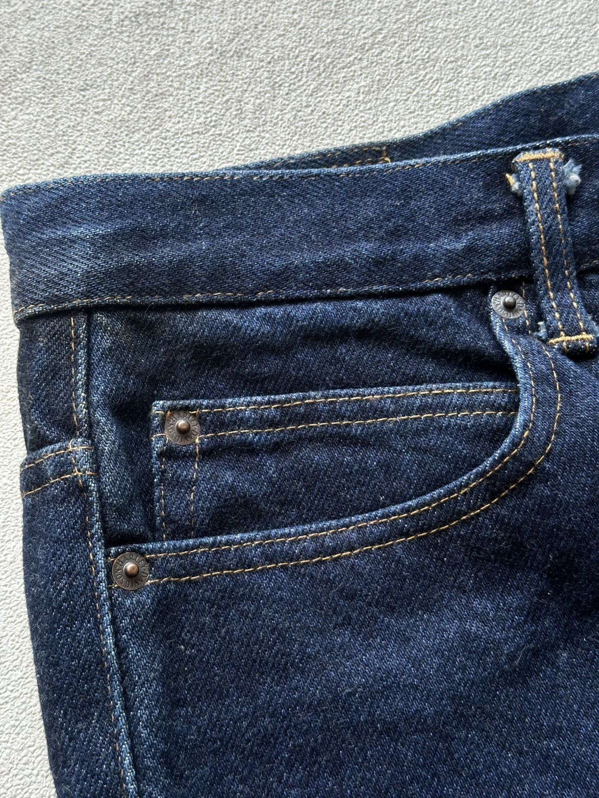 Harley Davidson VINTAGE X HARLEY DAVIDSON FLARE HEAVY HAIRY DENIM Size US 29 - 7 Thumbnail