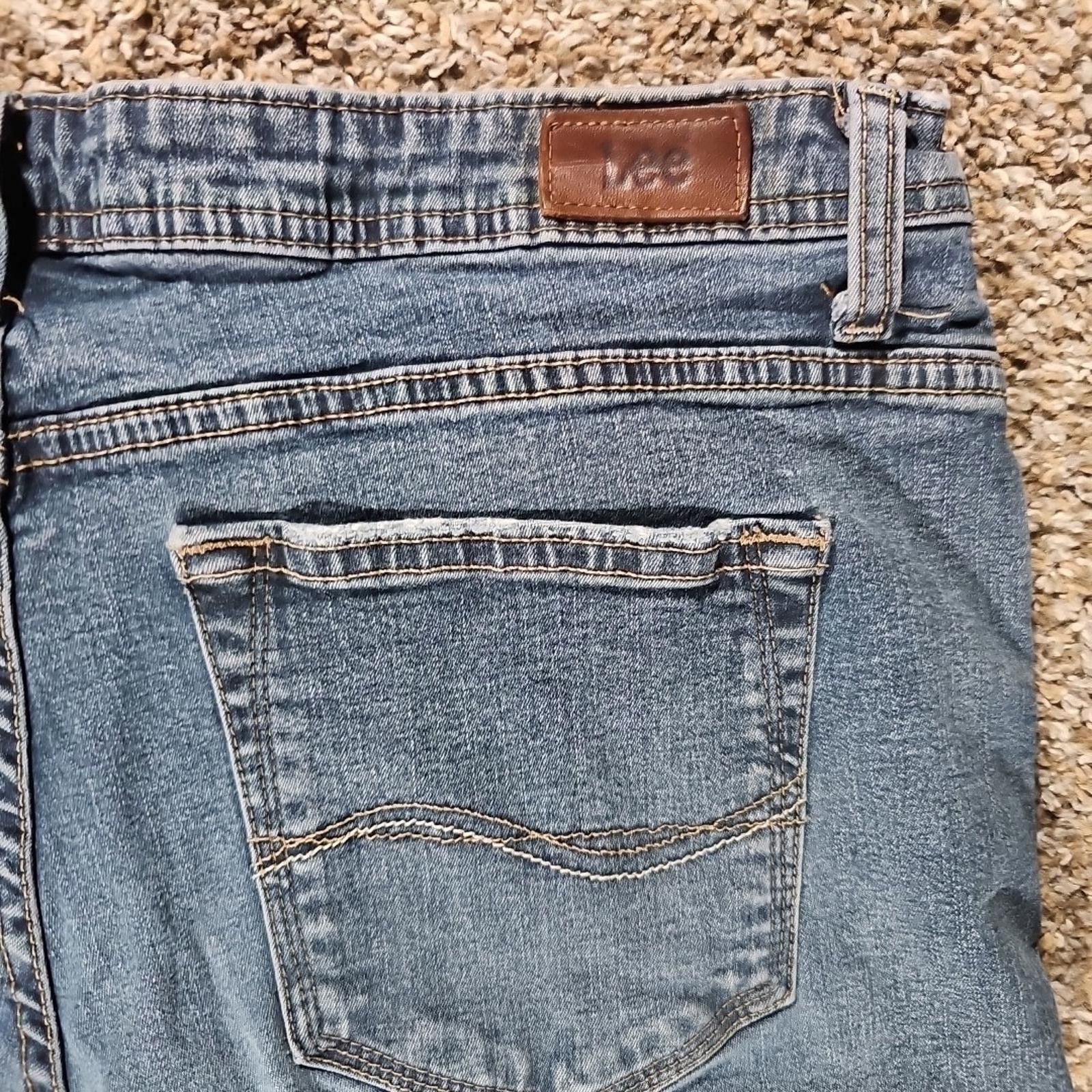Lee Lee 16P Denim Lobg Shorts Capris Size 38" / US 16 / IT 52 - 6 Thumbnail