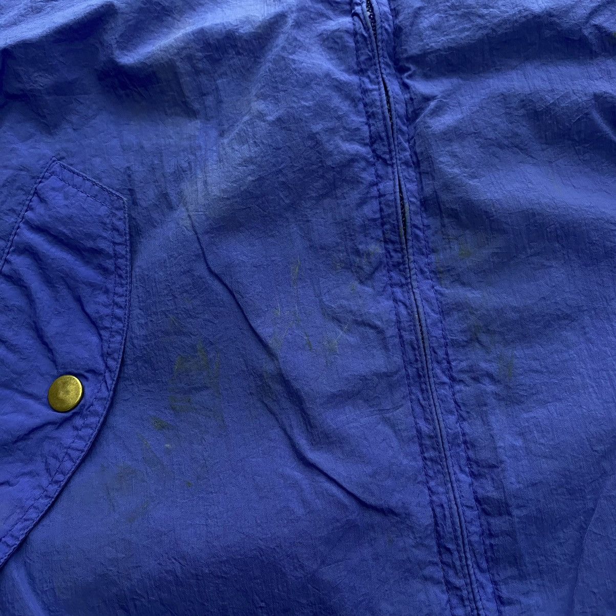 Other ELLE Italian Designer Embroidered Brand Blue Windbreaker Size US L / EU 52-54 / 3 - 5 Thumbnail