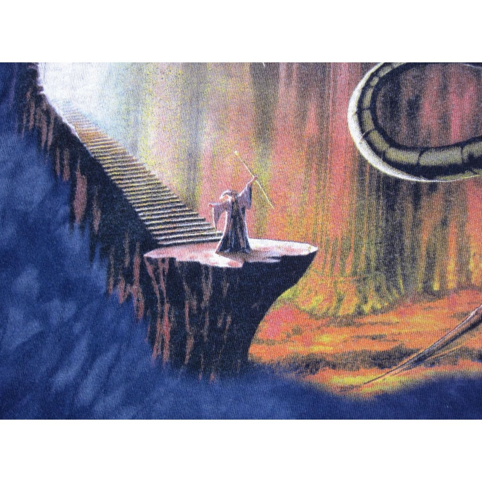 The Mountain Vintage The Mountain Shirt 2XL XXL Blue Wizard Dragon Merlin Excalibur Y2K Mens Size US XXL / EU 58 / 5 - 6 Thumbnail