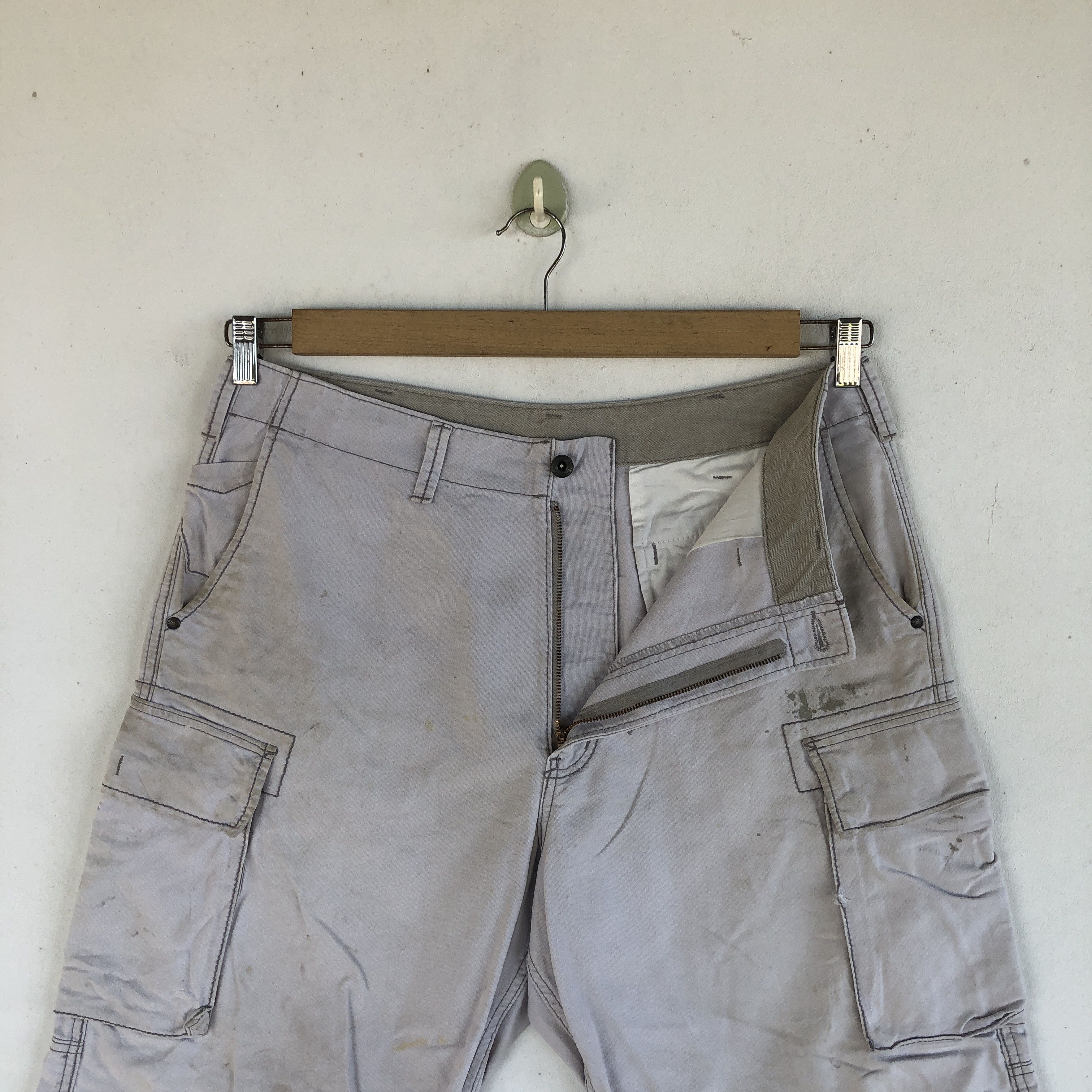 Japanese Brand Vintage Japanese Cargo Pants Multi Pocket Bondage Trousers Size US 36 / EU 52 - 5 Thumbnail