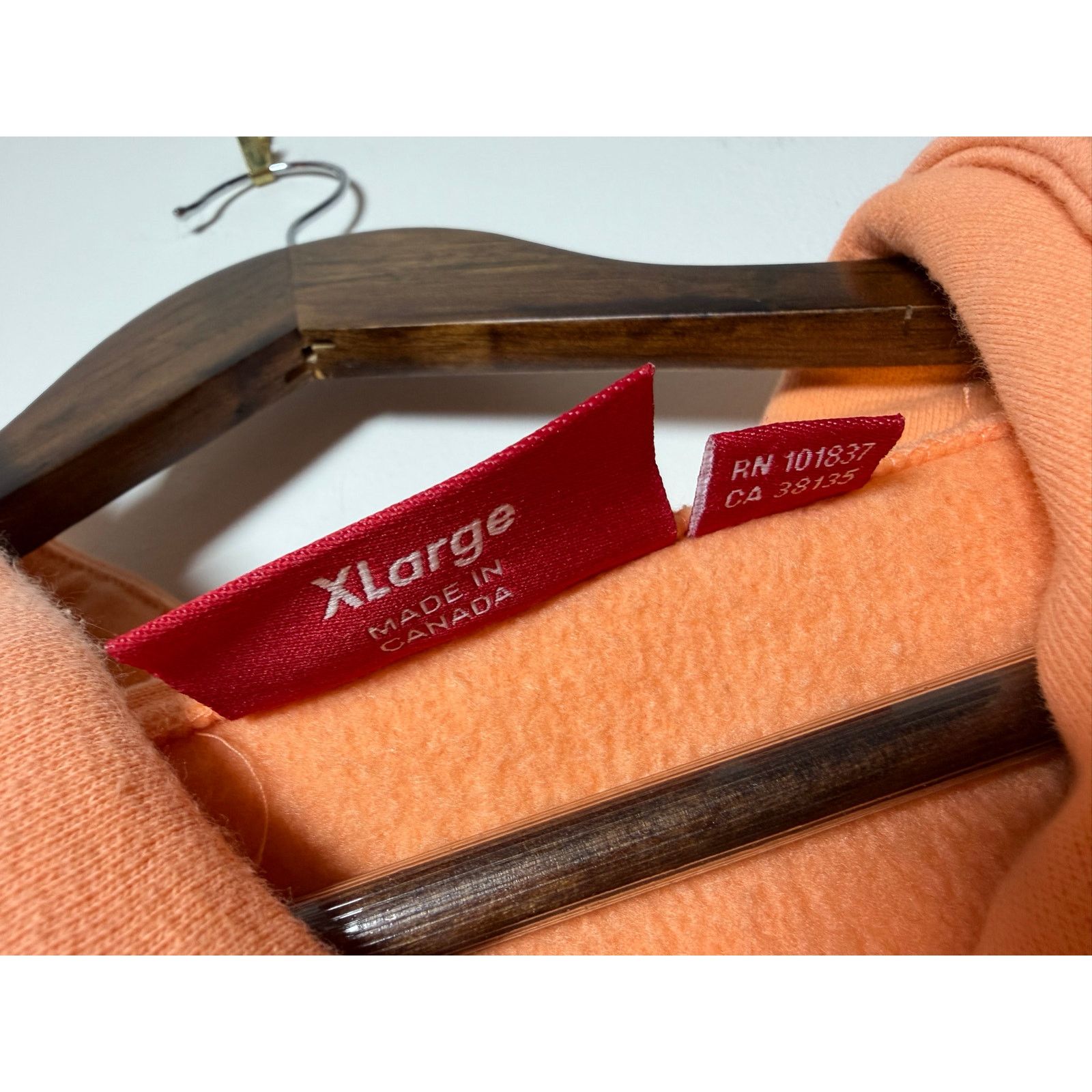 Supreme Supreme Collegiate Hooded Sweatshirt 'Peach' Size US XL / EU 56 / 4 - 5 Thumbnail
