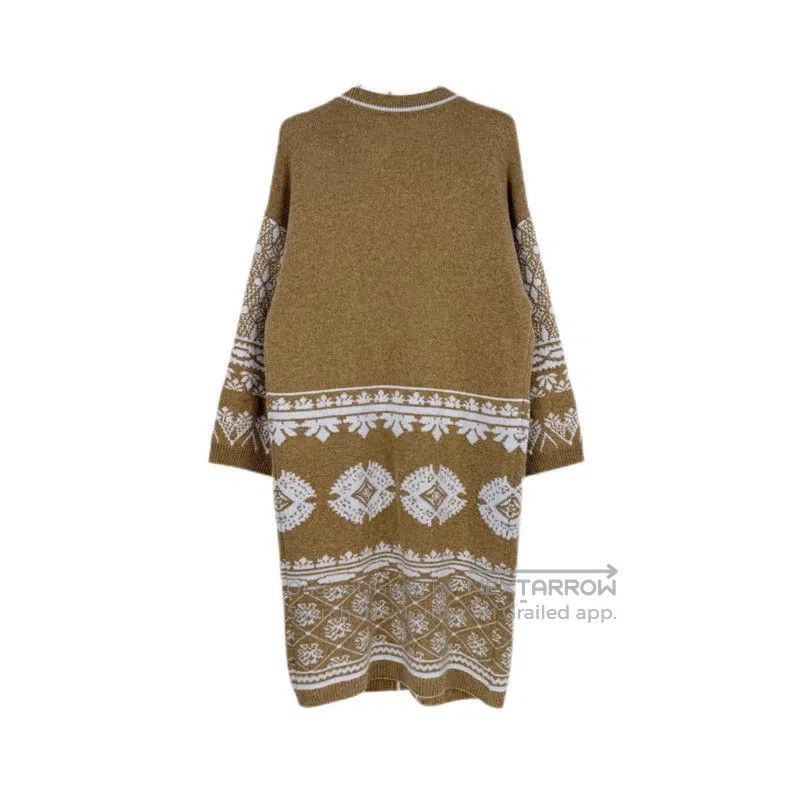 Hermes Hermes Khaki Cashmere Long Cardigan Size XS / US 0-2 / IT 36-38 - 2 Thumbnail