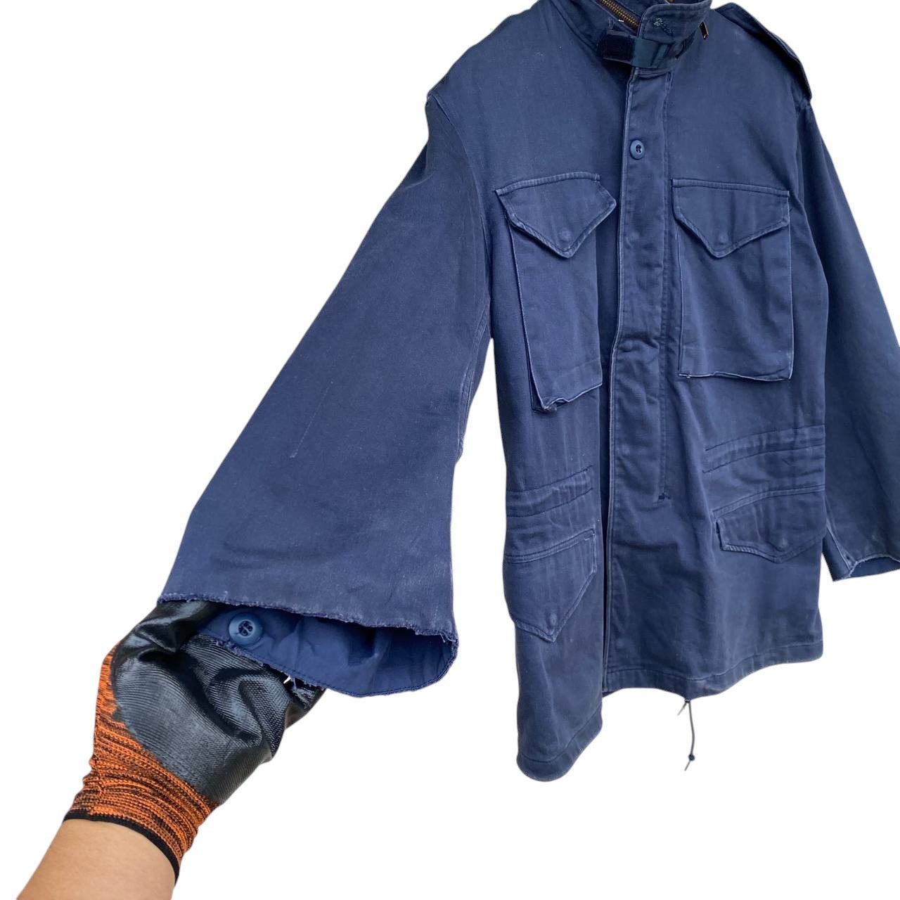 Alpha Industries Vintage 80s Alpha Industries Navy M-65 Field Jacket Scovill Size US S / EU 44-46 / 1 - 4 Thumbnail