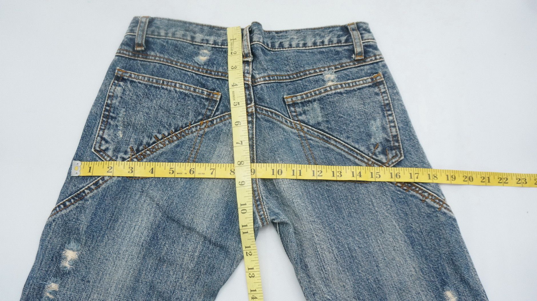 Japanese Brand DEAR HEART Japan Women Vintage Flared Jeans Size 27" / US 4 / IT 40 - 14 Thumbnail