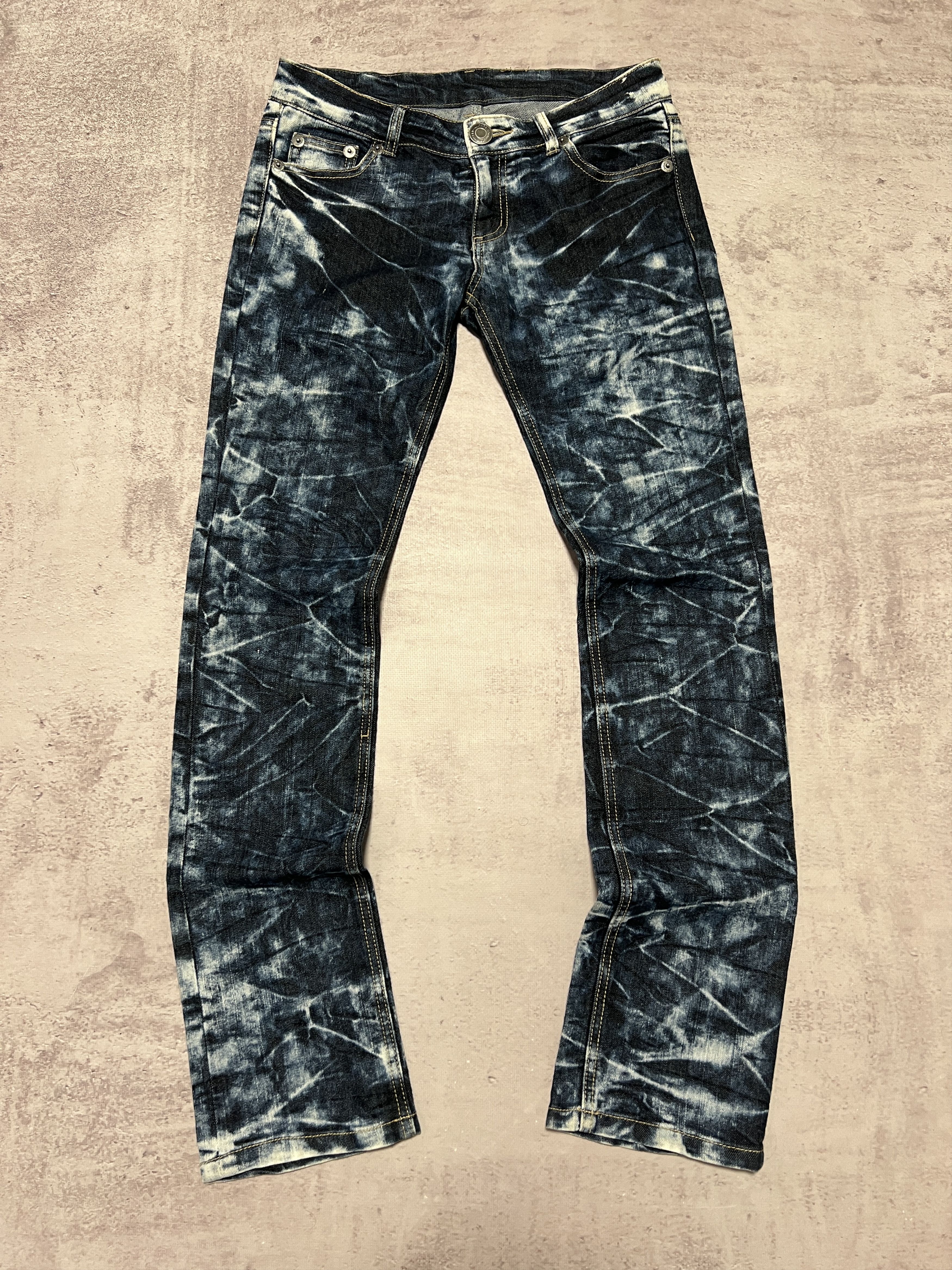Japanese Brand Vintage 2000s Japanese Washed Denim Jeans Size 30" / US 8 / IT 44 - 2 Thumbnail