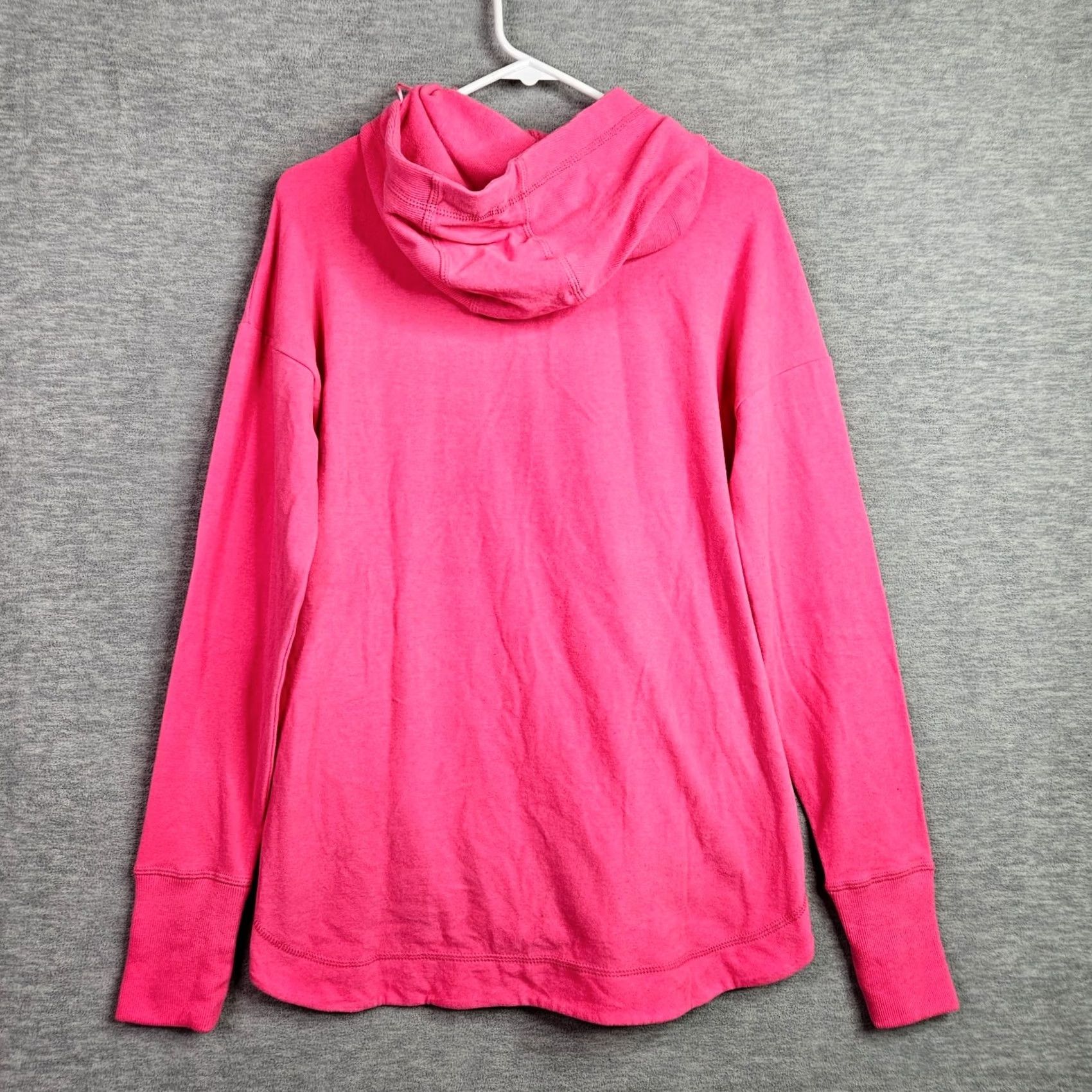 Sweaty Betty Sweaty Betty Womens Hoodie XS Pink Pullover Raglan Sleeve Fleece All Seasons Logo New Size XS / US 0-2 / IT 36-38 - 2 Thumbnail