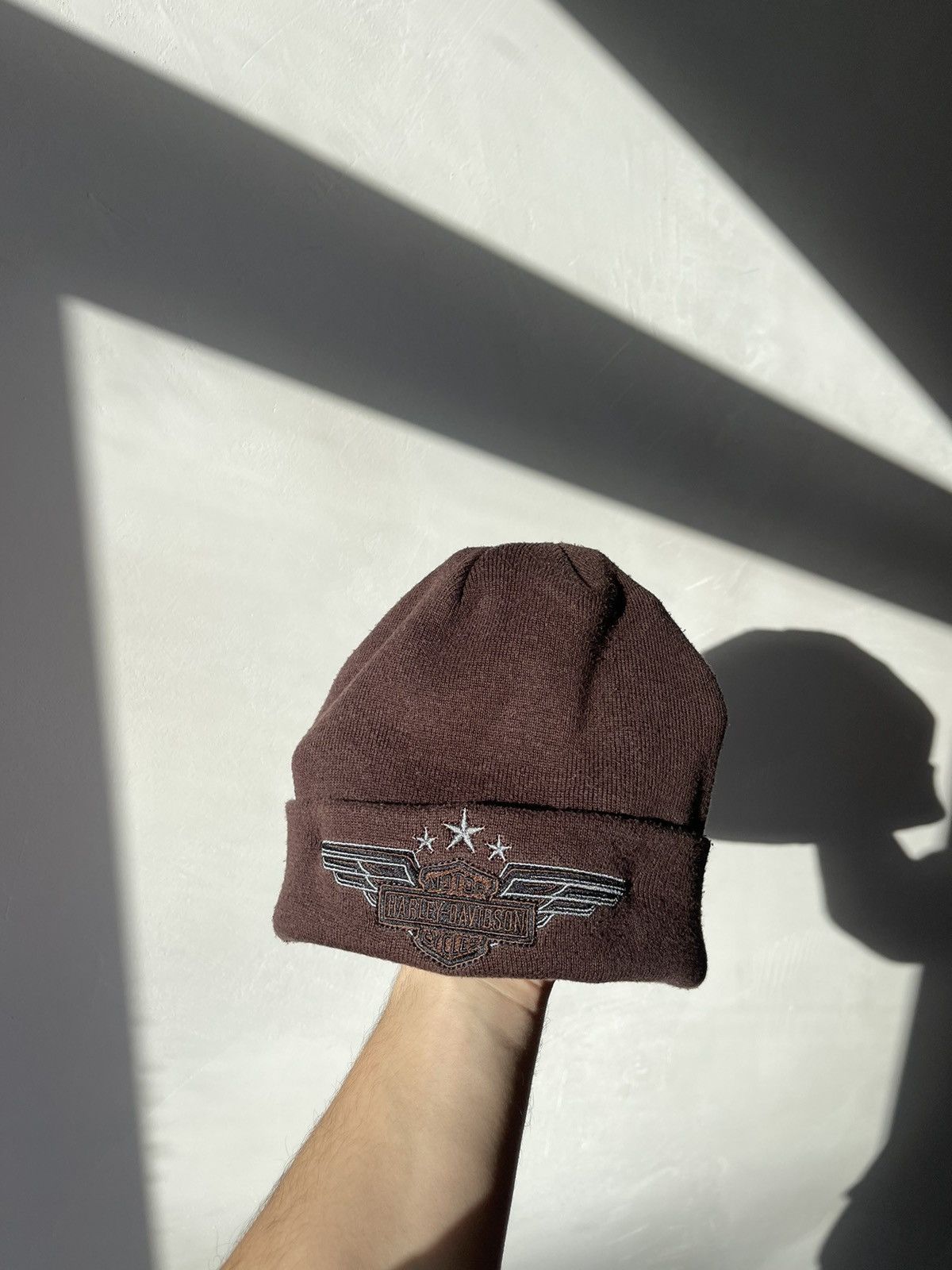 Harley Davidson × Vintage Vintage Y2k Harley Davidson Beanie Hat Motorcycles Washed Size ONE SIZE - 1 Thumbnail