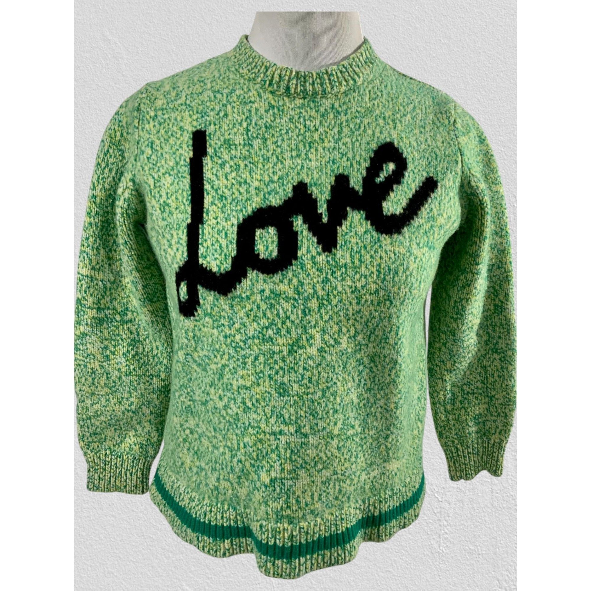 CHINTI & PARKER Chinti & Parker Cropped Green Love Merino Wool Sweater Small Size S / US 4 / IT 40 - 2 Thumbnail