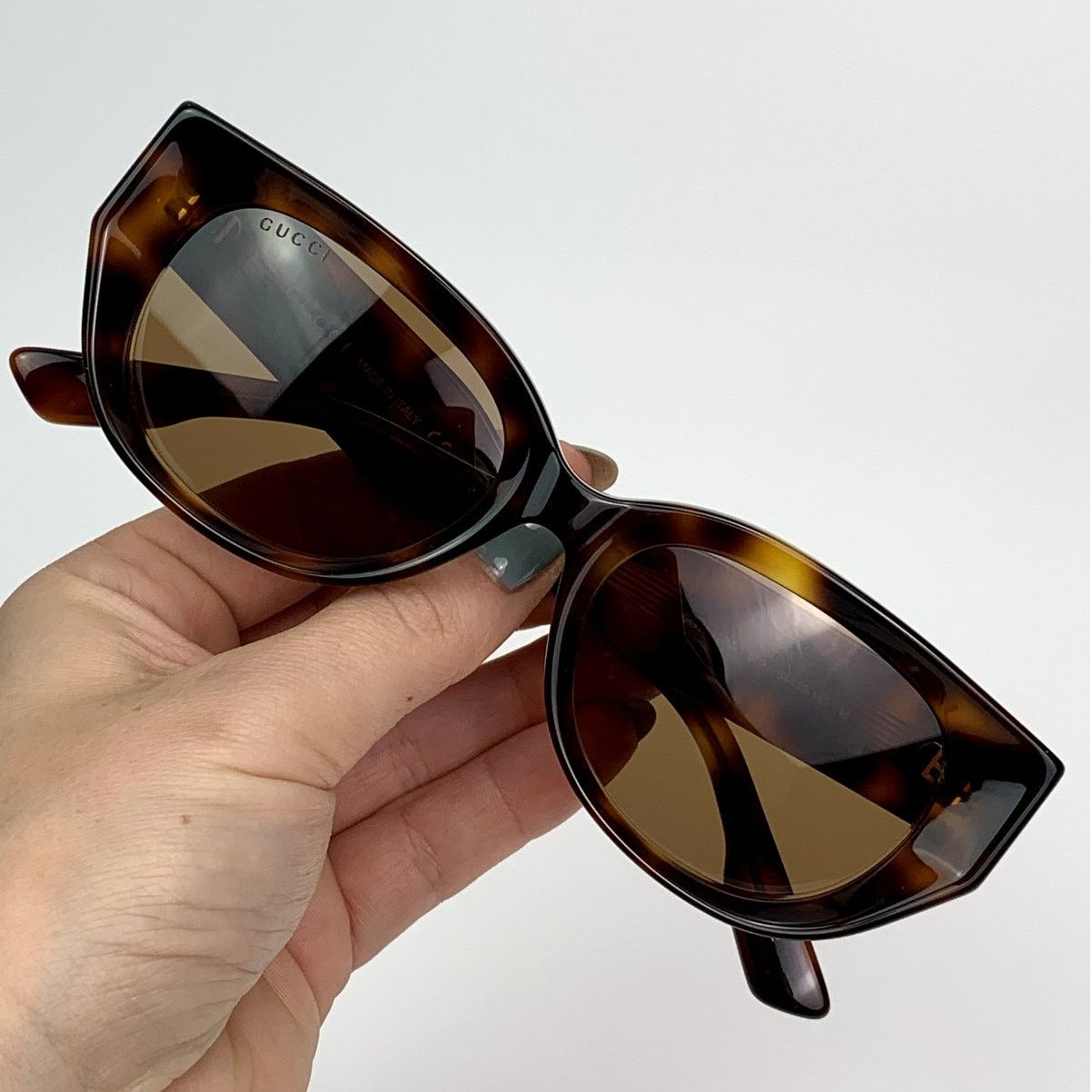 Gucci NEW Gucci GG1532SA 002 Havana Brown Women Authentic Size ONE SIZE - 9 Thumbnail