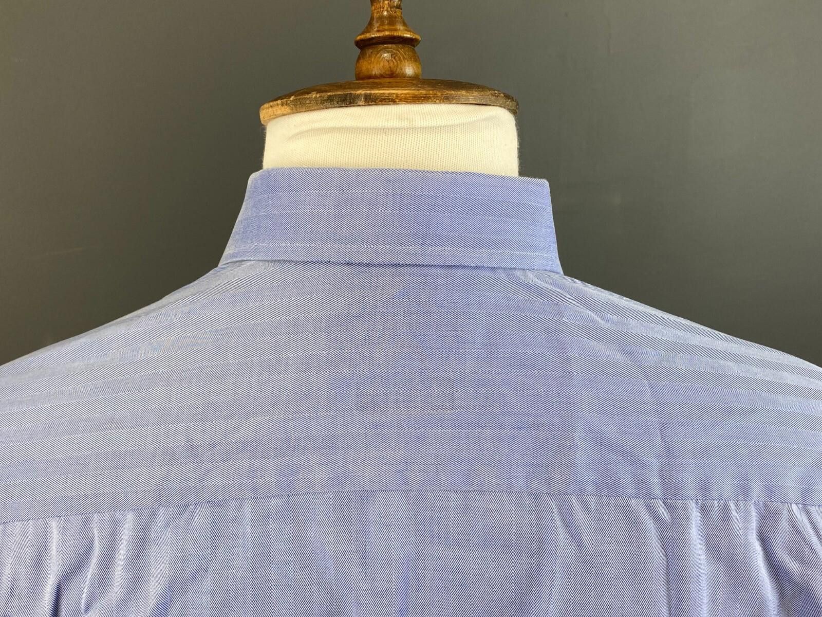 Eton ETON Classic Fit Blue Button Down Dress Shirt Size 41 / 16 Size US M / EU 48-50 / 2 - 11 Thumbnail