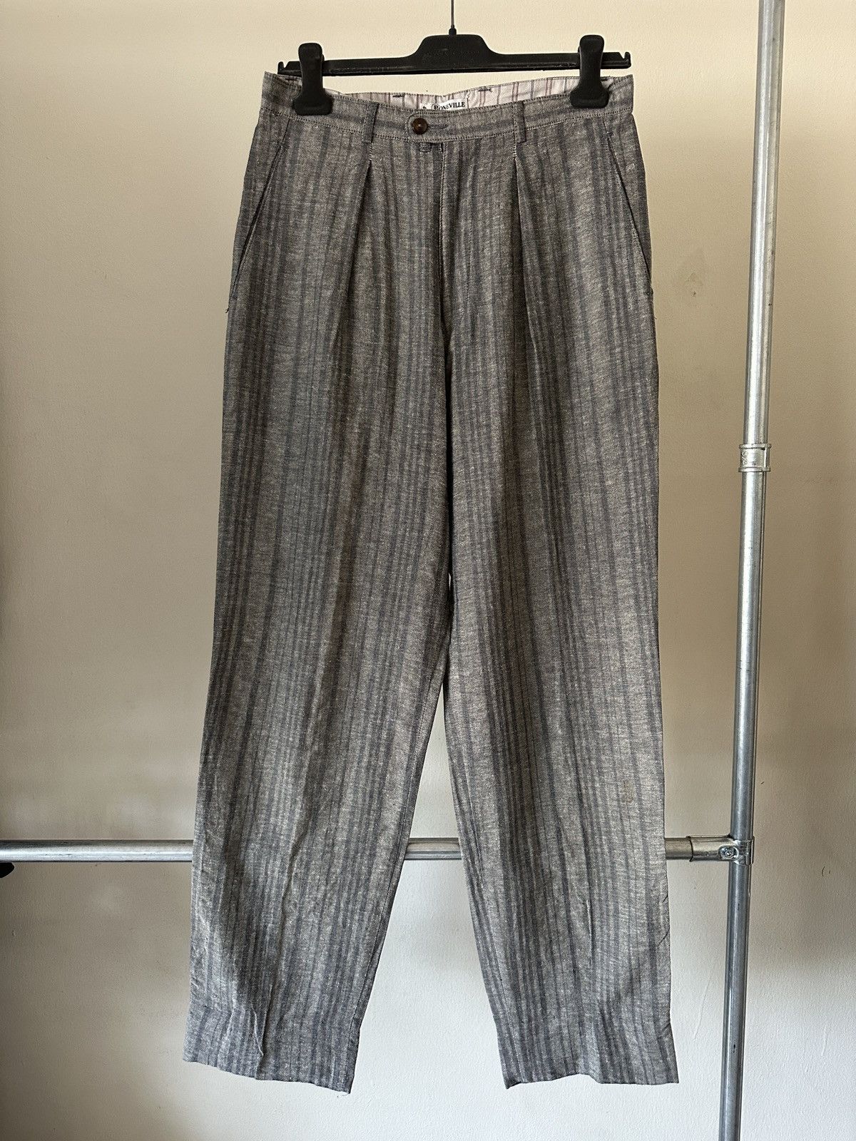 Boneville 1990s Boneville Pleated Front Wide Leg Pant Massimo Osti Era Size US 30 / EU 46 - 1 Thumbnail