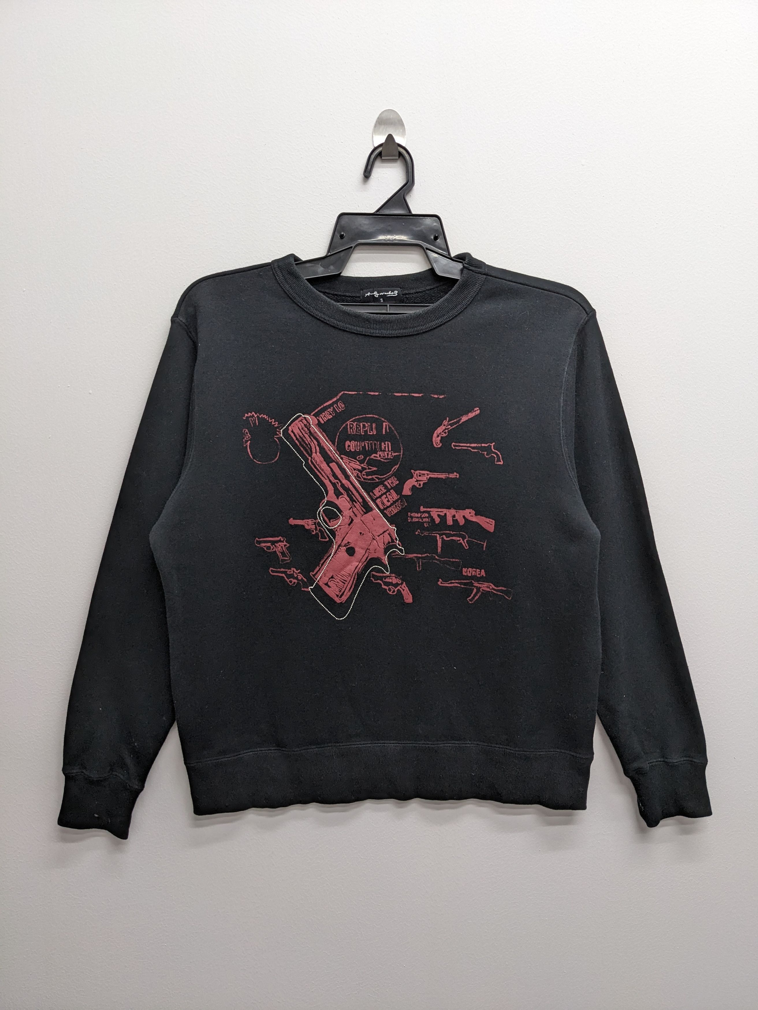 Andy Warhol × Designer ANDY WARHOL WEAPON DESIGN STREETWEAR SWEATSHIRT Size US S / EU 44-46 / 1 - 1 Thumbnail