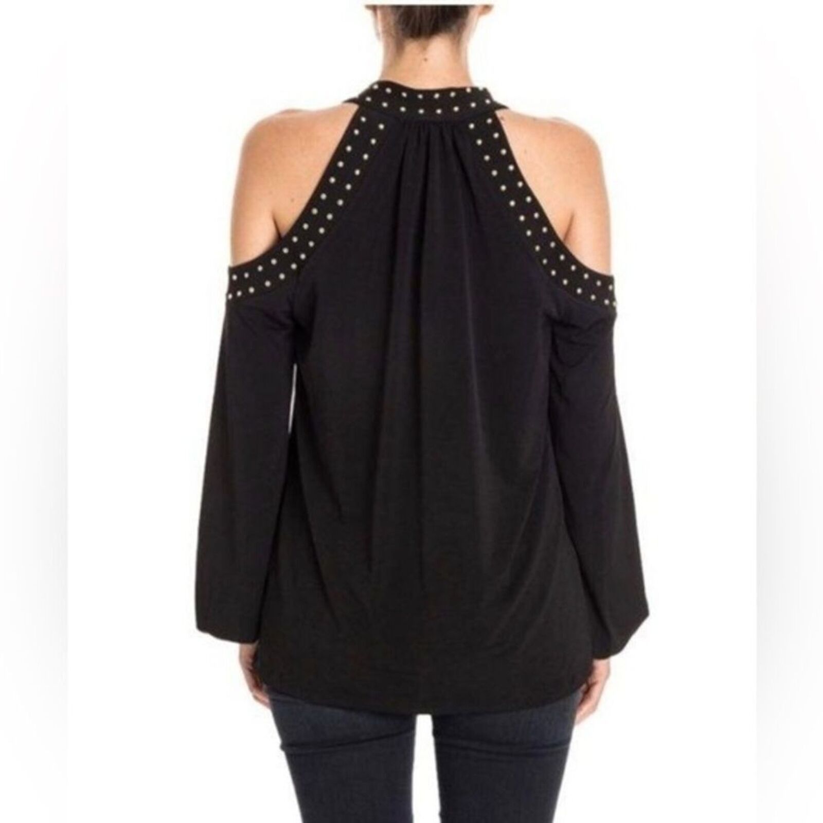 Michael Kors Michael Kors Cut out shoulders studded blouse size L NWT Size L / US 10 / IT 46 - 5 Thumbnail